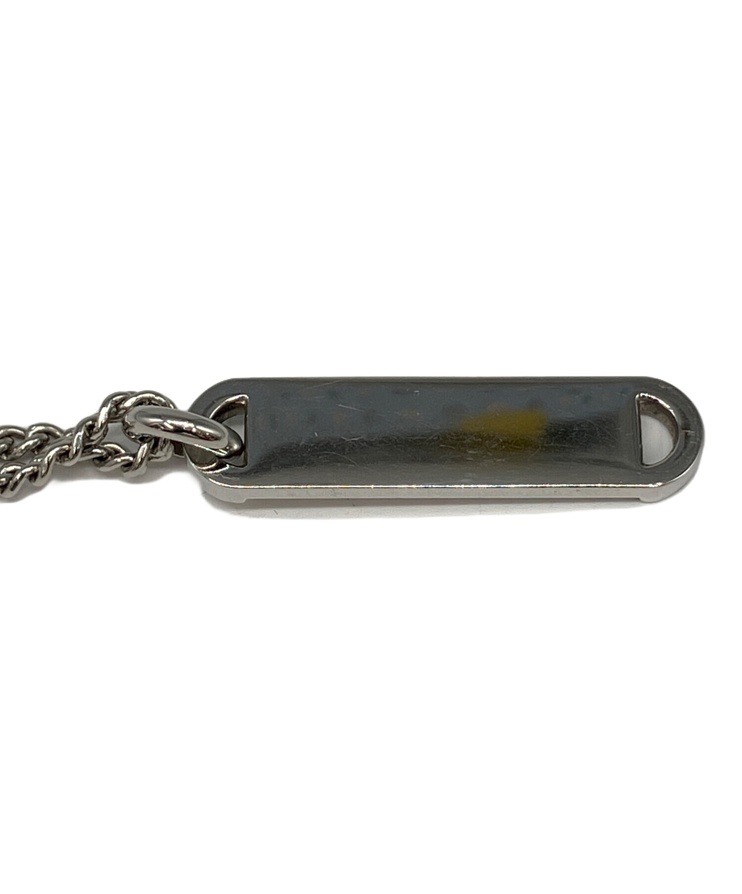 中古・古着通販】DIESEL (ディーゼル) ロゴプレートネックレス