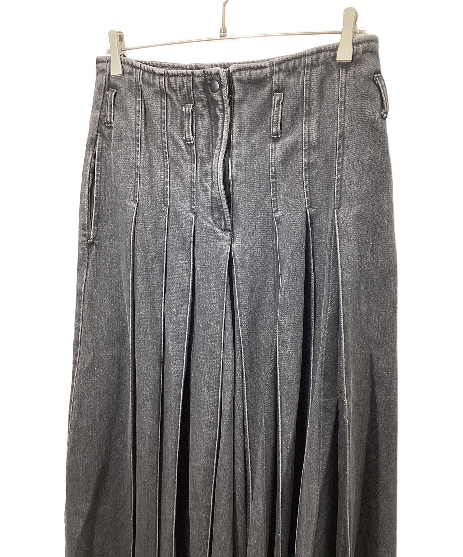 中古・古着通販】KANAME (カナメ) スケバンデニムパンツ ブラック