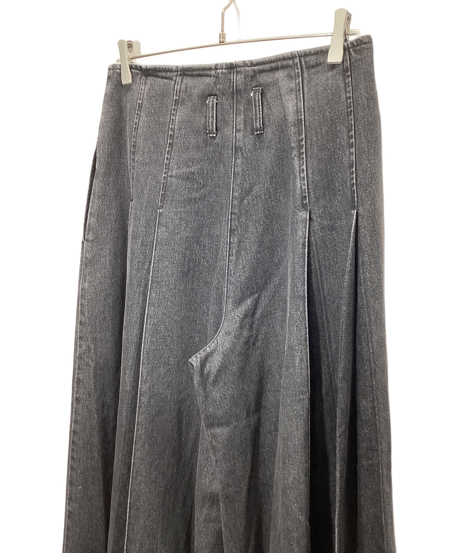 中古・古着通販】KANAME (カナメ) スケバンデニムパンツ ブラック