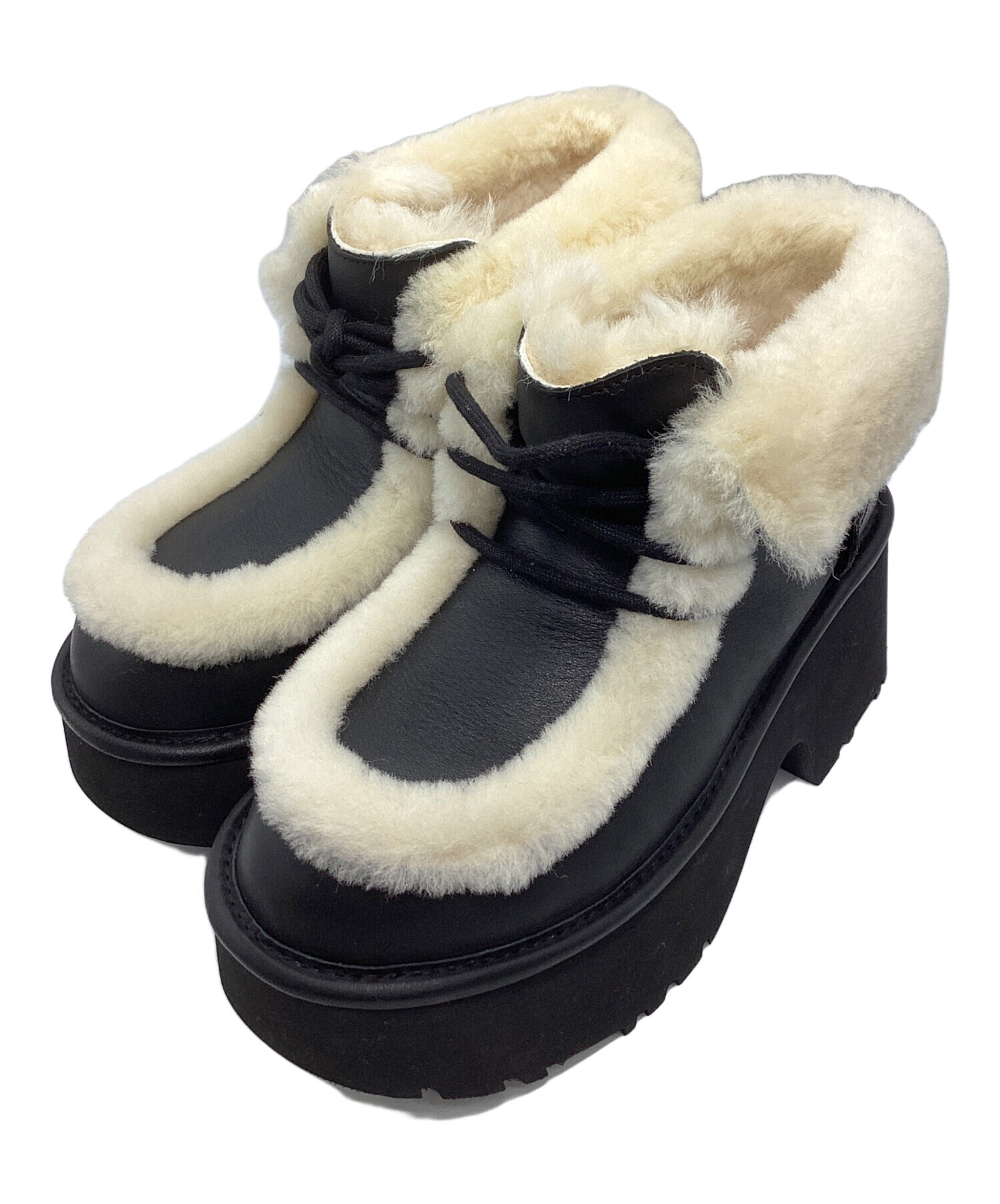中古・古着通販】UGG (アグ) エスミーレザーレースアップブーツ 