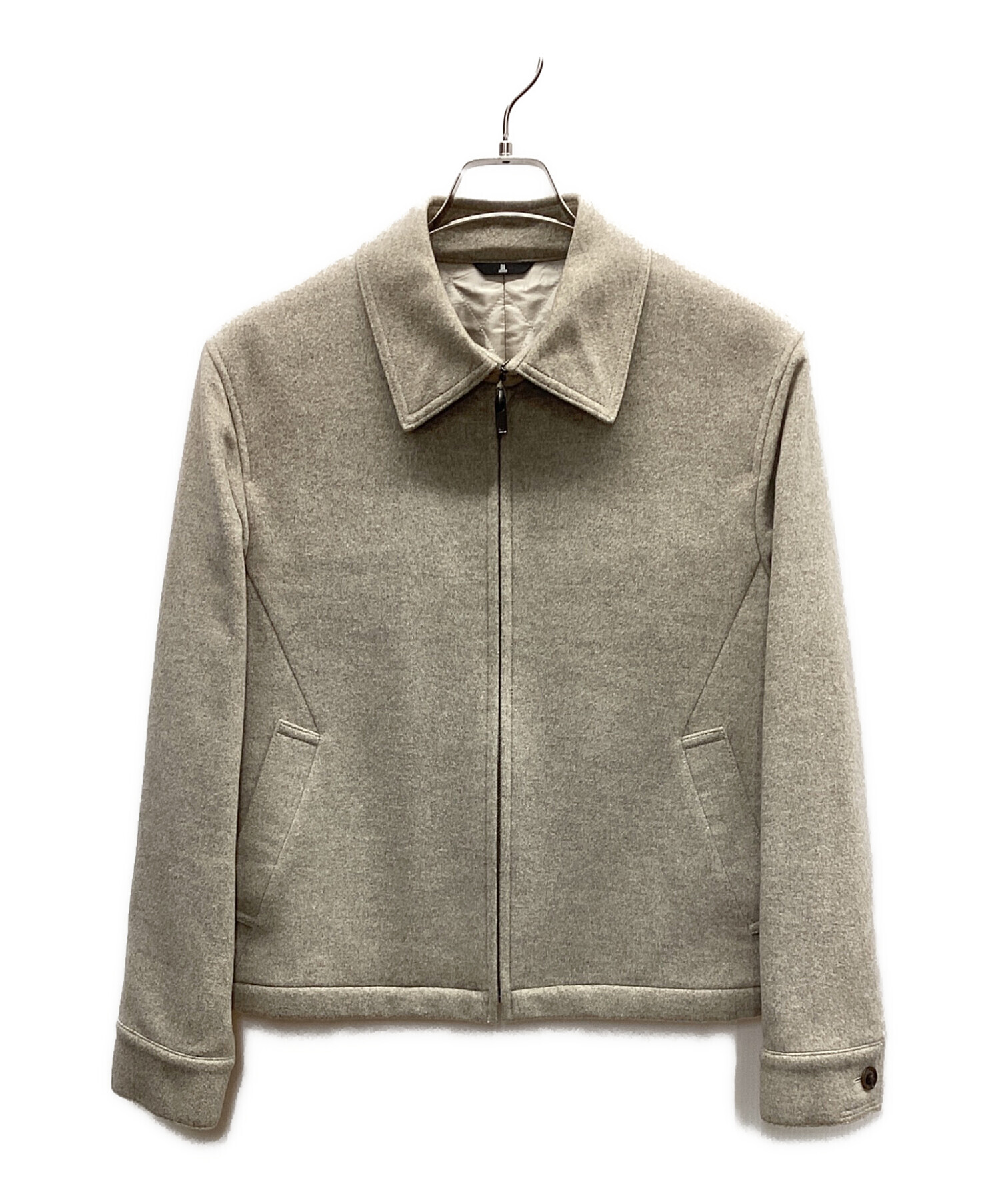 中古・古着通販】LANVIN (ランバン) ジップジャケット ベージュ サイズ 