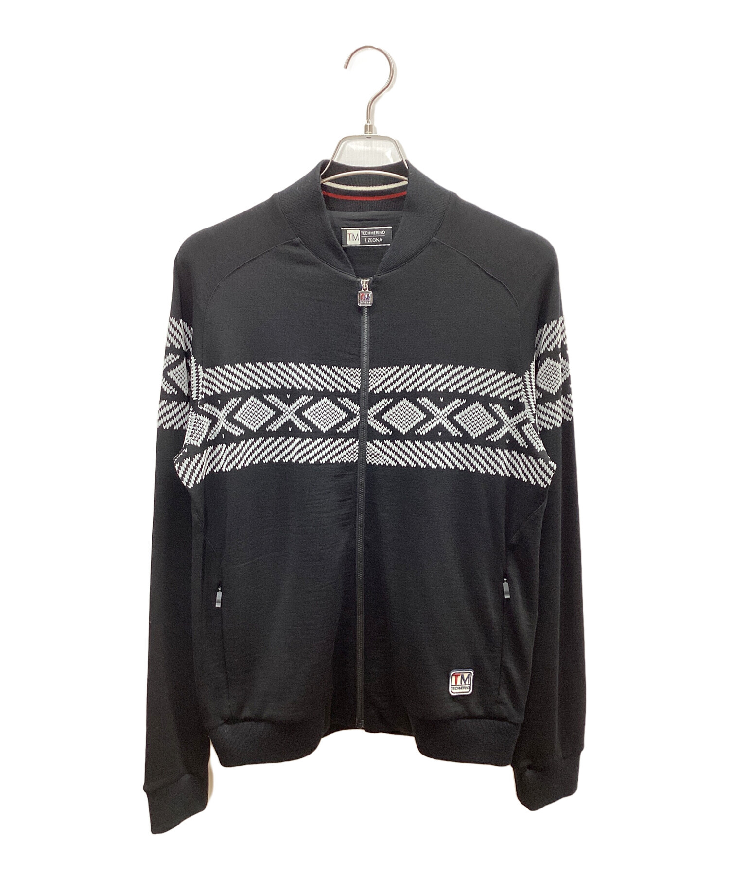 中古・古着通販】Z Zegna (ジー・ゼニア) ジップジャケット ブラック