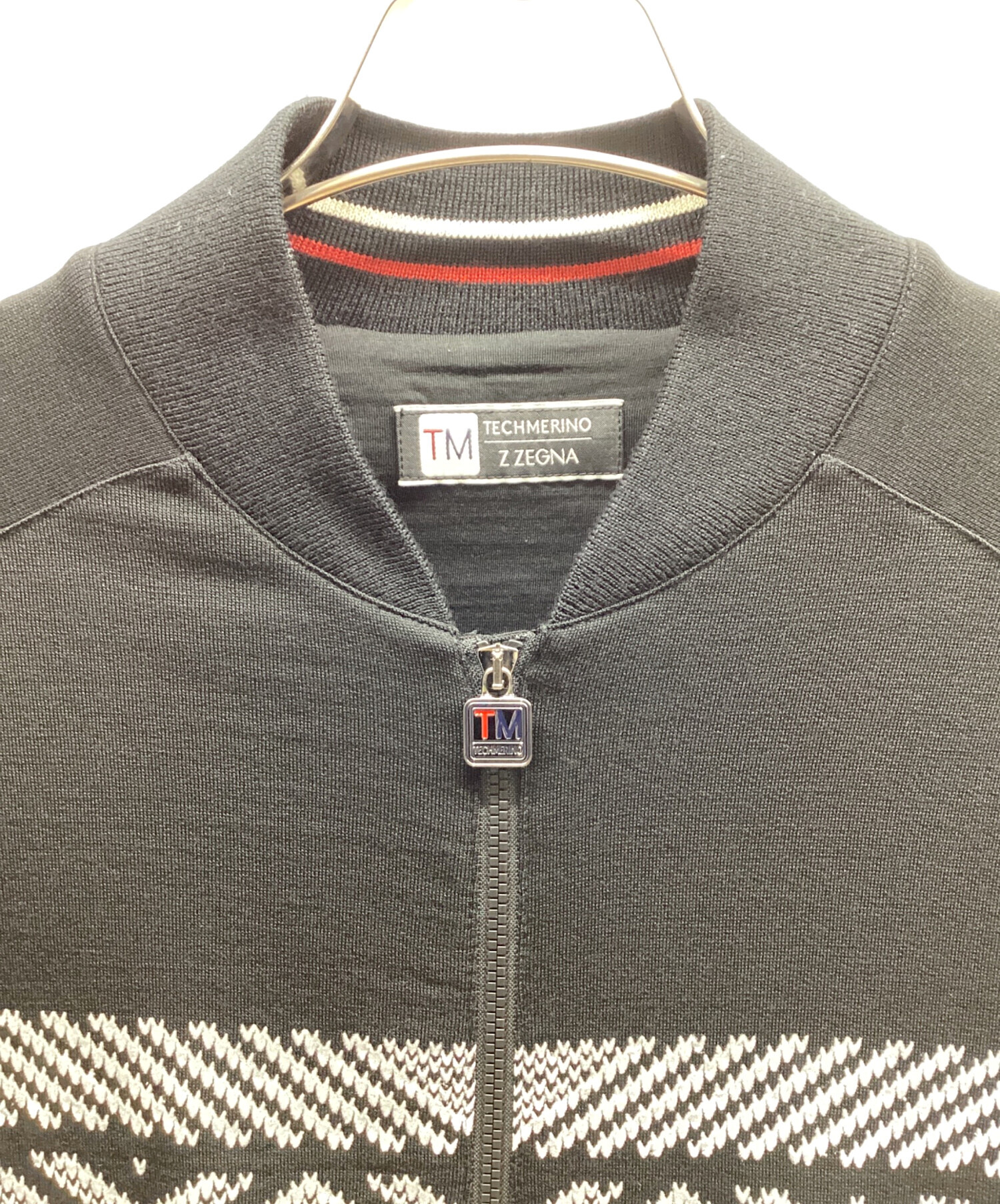 中古・古着通販】Z Zegna (ジー・ゼニア) ジップジャケット ブラック