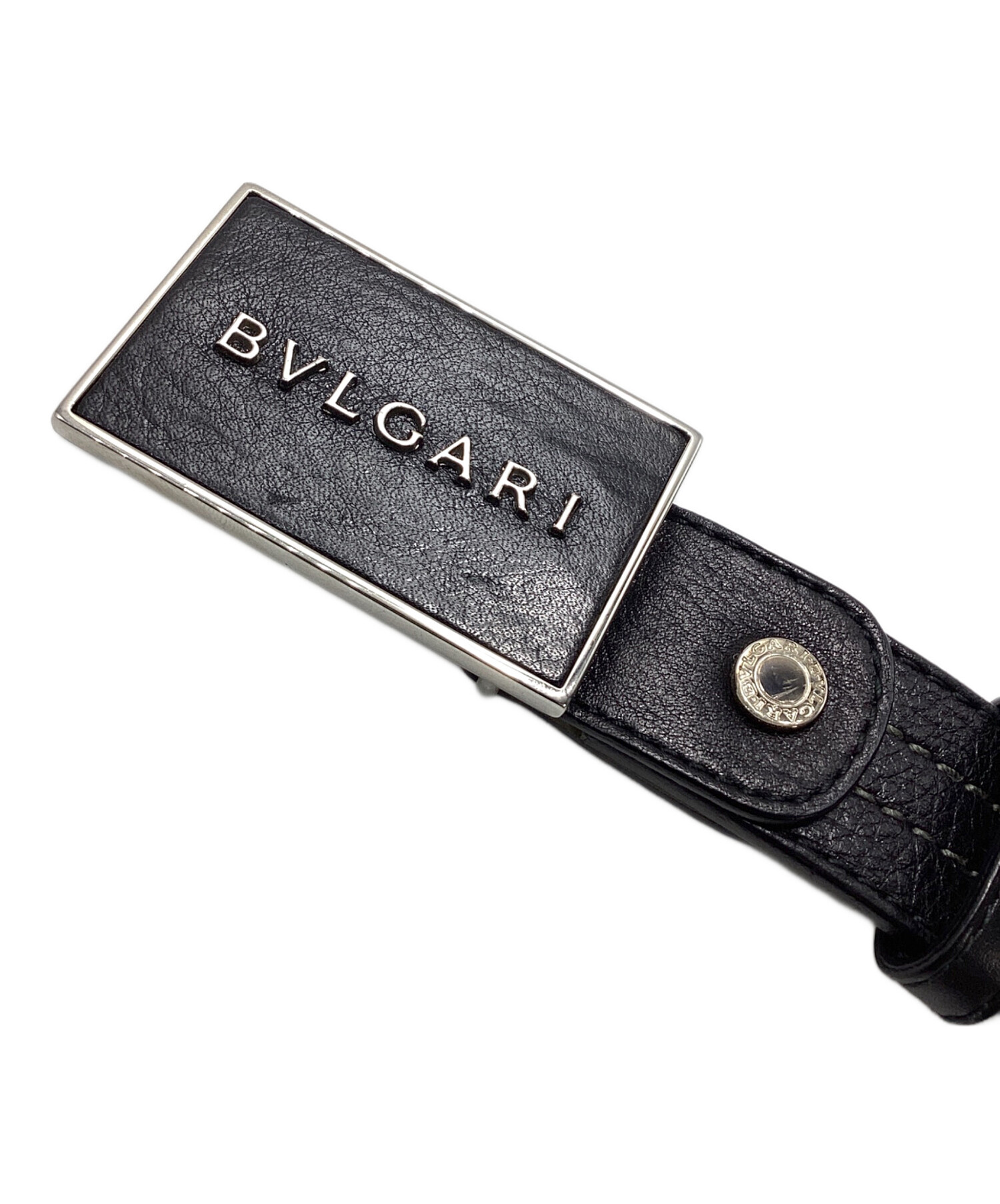 中古・古着通販】BVLGARI (ブルガリ) レザーベルト ブラック｜ブランド