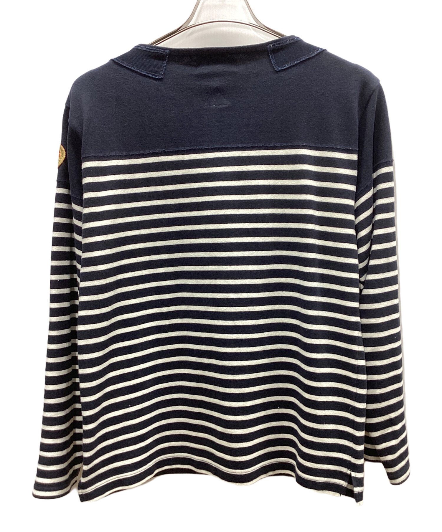 NIGEL CABOURN ナイジェルケーボンヴィンテージ加工ボーダーシャツ48 中古・古着通販】NIGEL CABOURN (ナイジェルケーボン) ボーダー