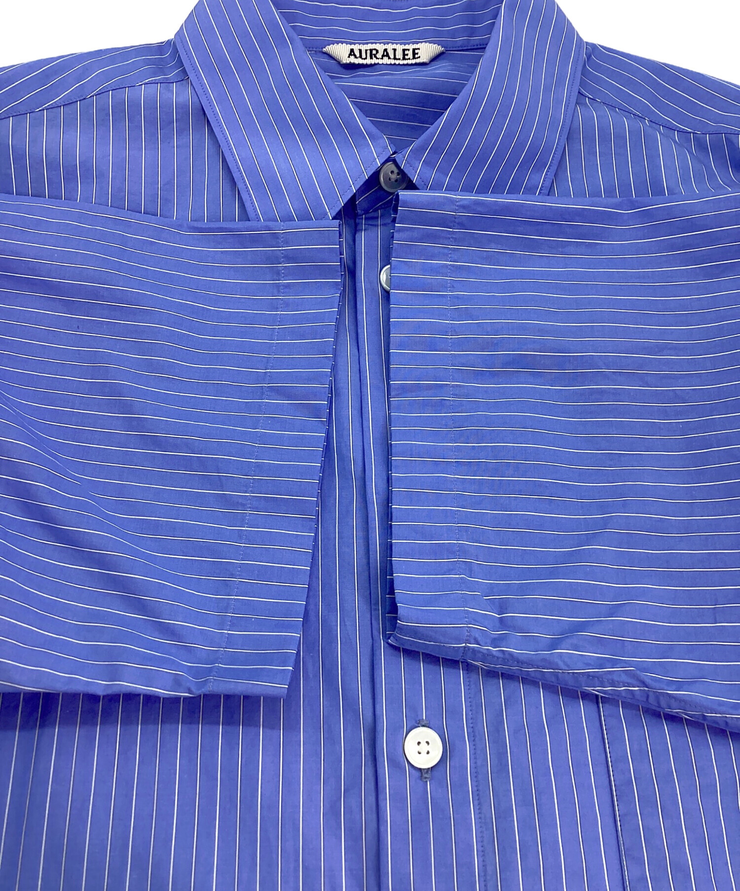 中古・古着通販】AURALEE (オーラリー) Suvin High Count Cloth Stripe