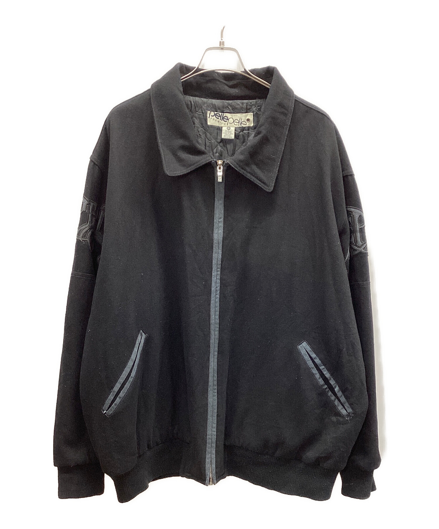 中古・古着通販】pellepelle (ペレペレ) スタジャン ブラック サイズ