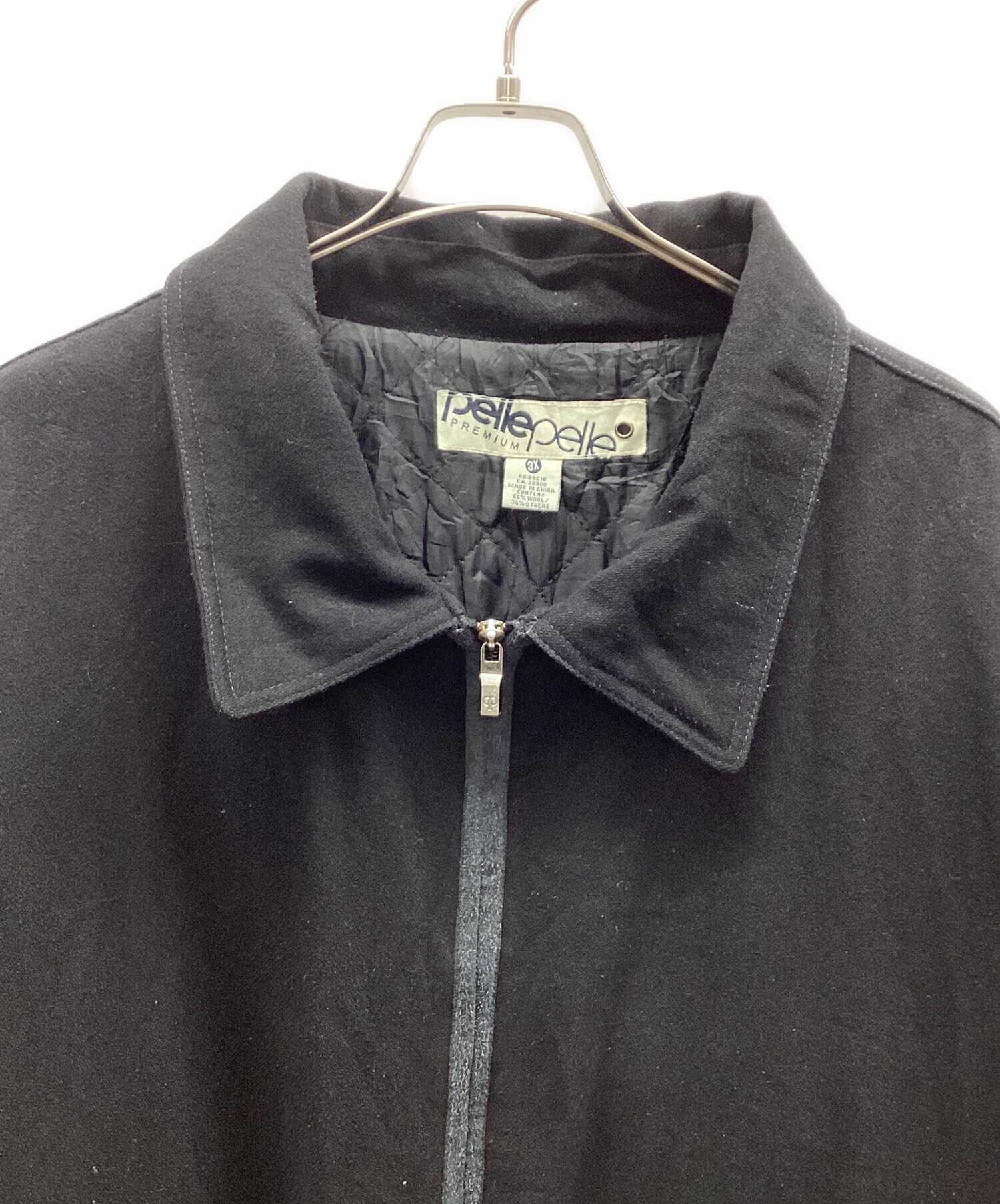 中古・古着通販】pellepelle (ペレペレ) スタジャン ブラック サイズ