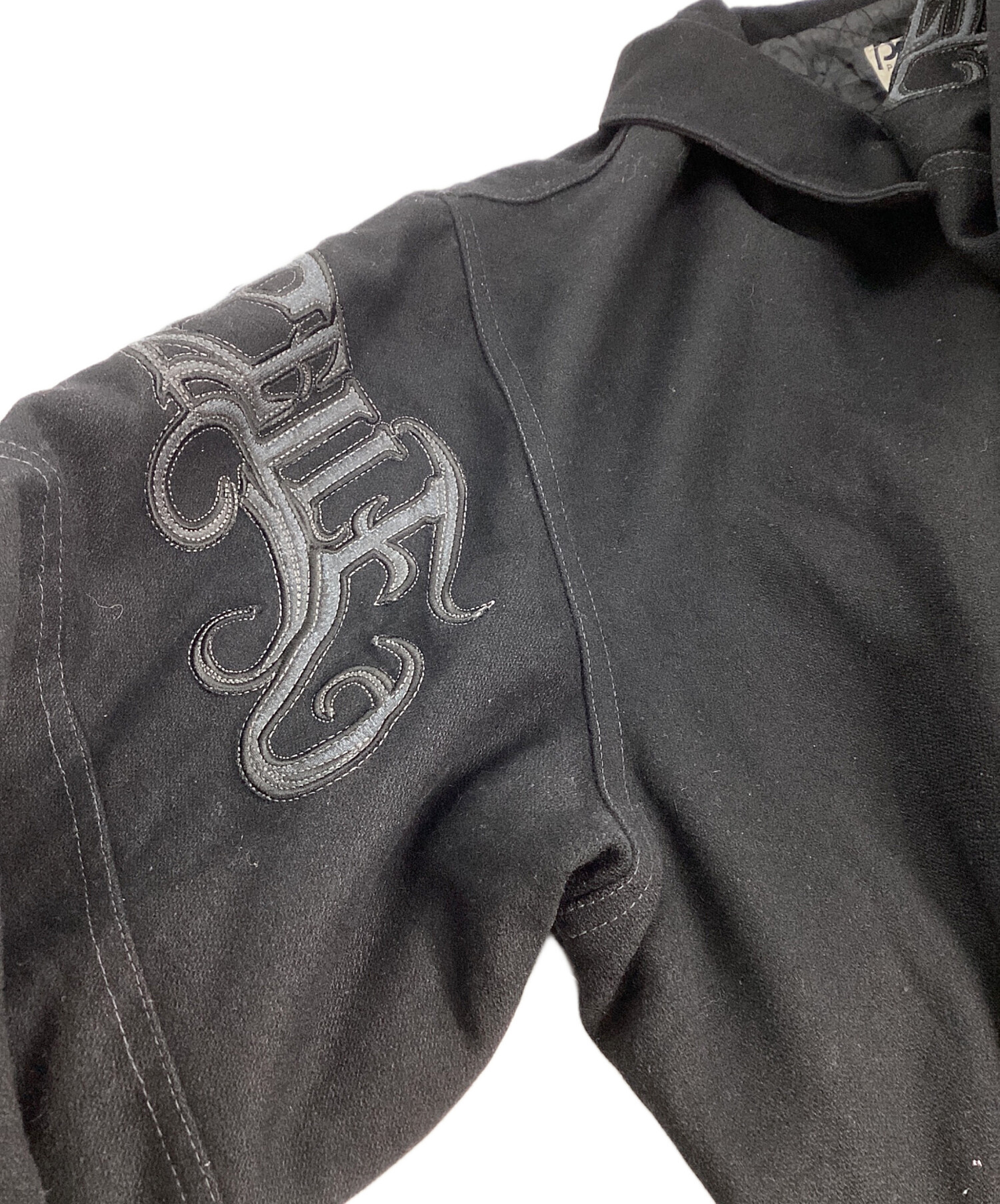 中古・古着通販】pellepelle (ペレペレ) スタジャン ブラック サイズ