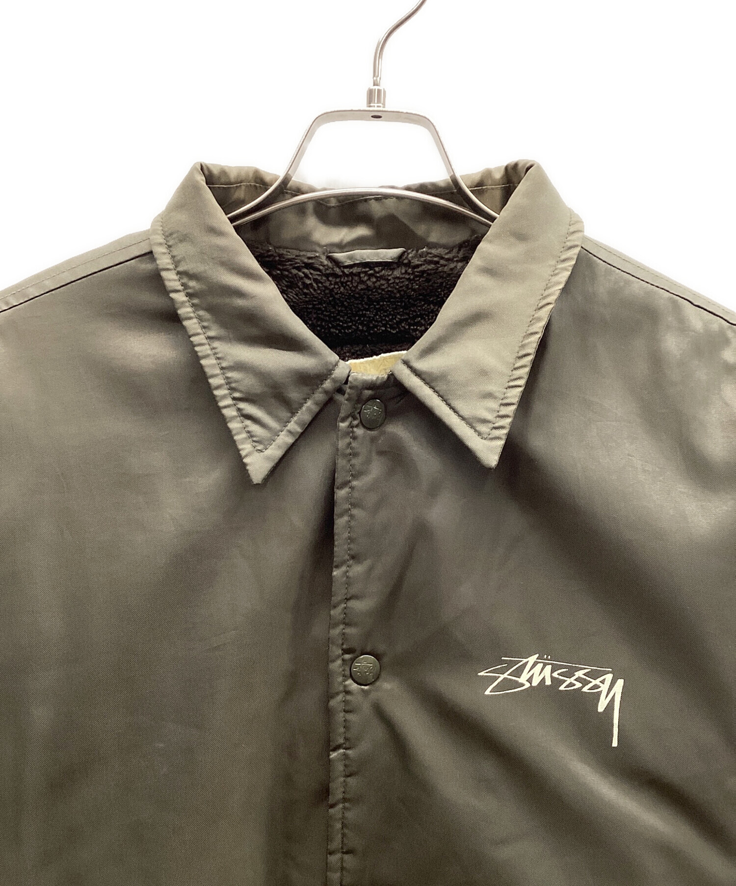 中古・古着通販】stussy (ステューシー) コーチジャケット カーキ