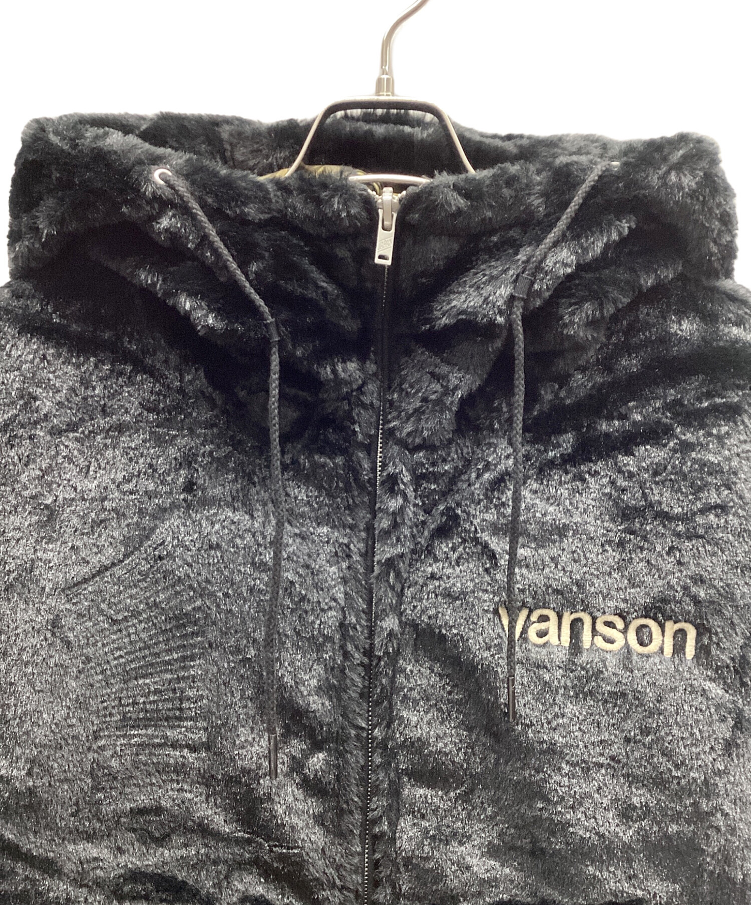 中古・古着通販】VANSON (バンソン) リバーシブルジャケット ブラック 