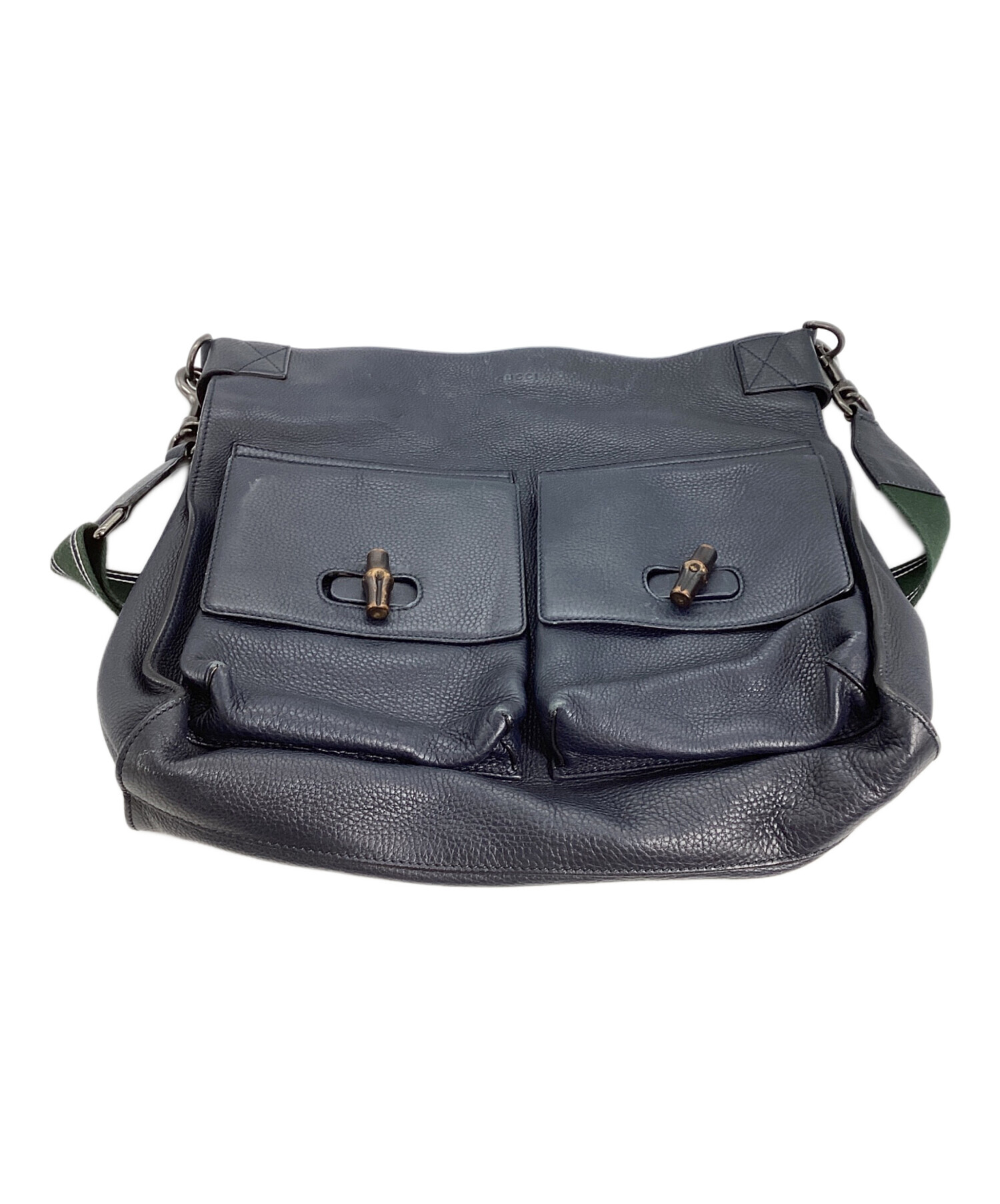 中古・古着通販】GUCCI (グッチ) ショルダーバッグ ネイビー｜ブランド