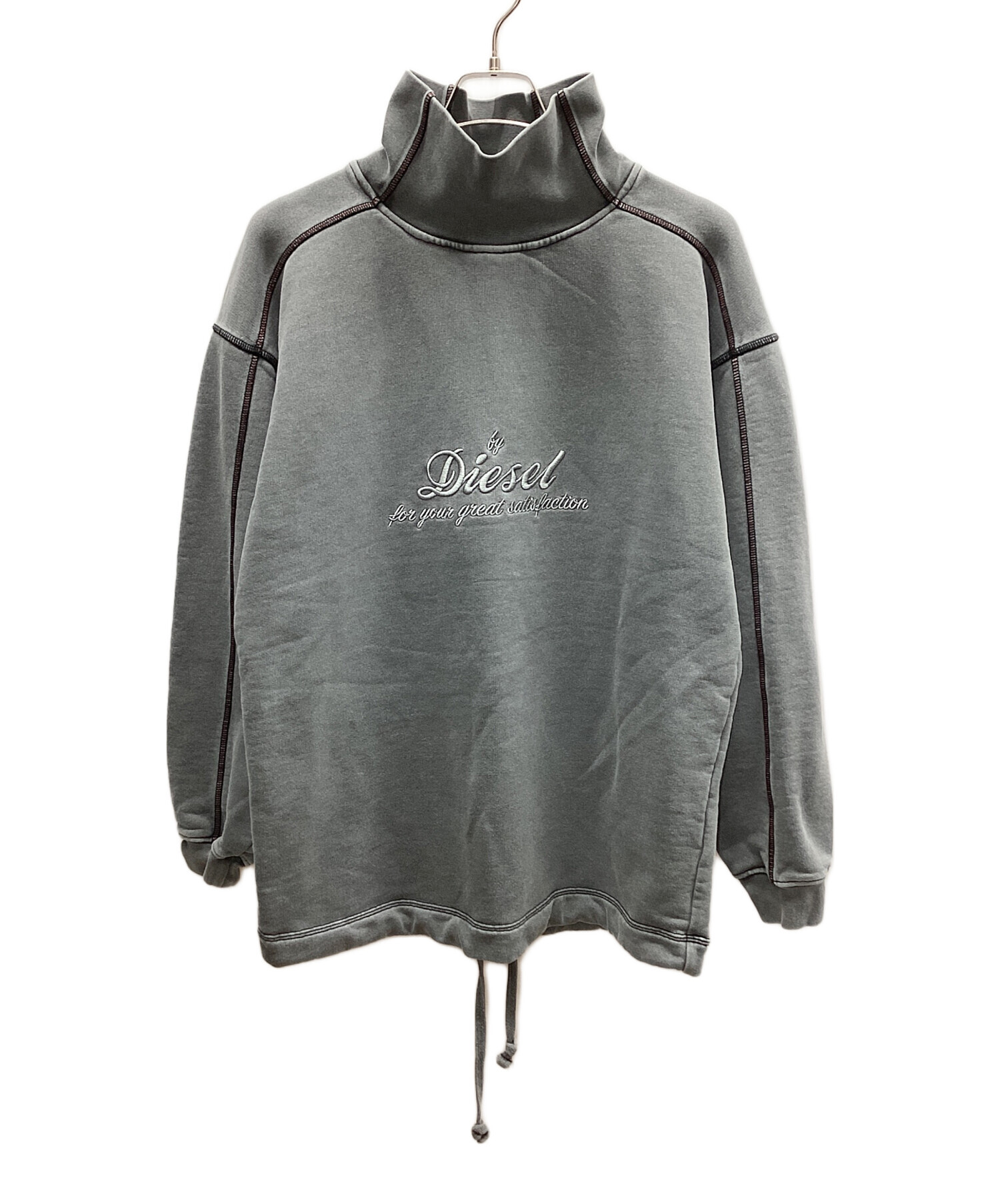 モックネック　スウェット　LL　　未使用品 中古・古着通販】DIESEL (ディーゼル) モックネックスウェット グレー