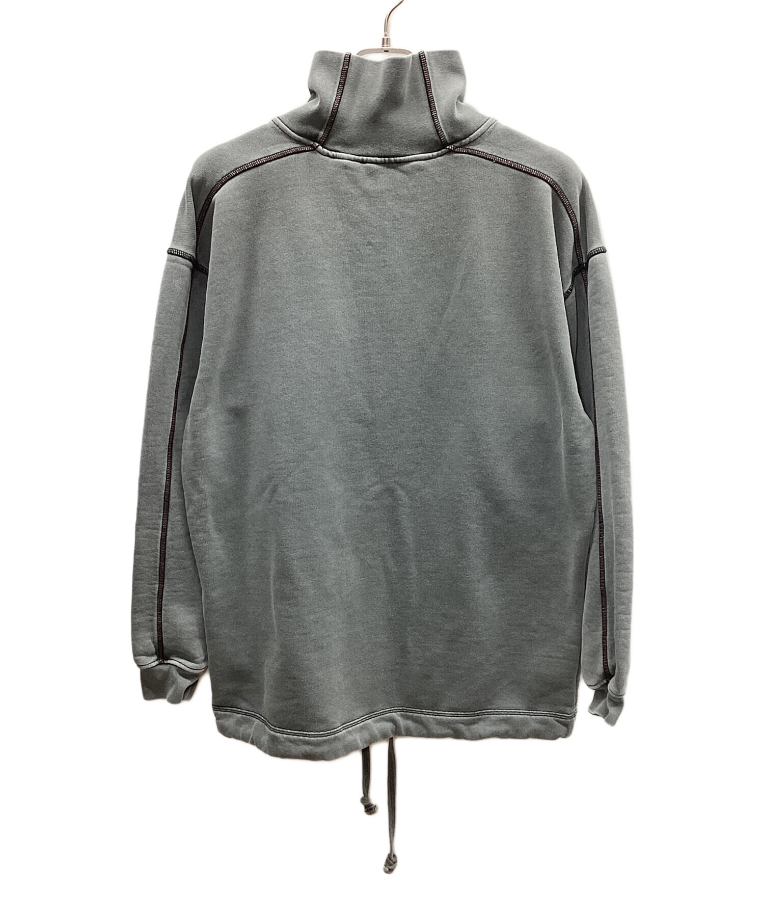 中古・古着通販】DIESEL (ディーゼル) モックネックスウェット グレー