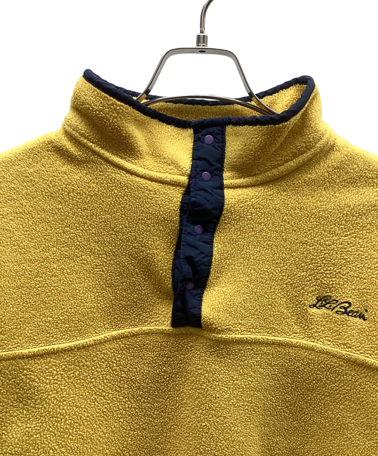 アウトドア LLBean イエローフリース スナップT