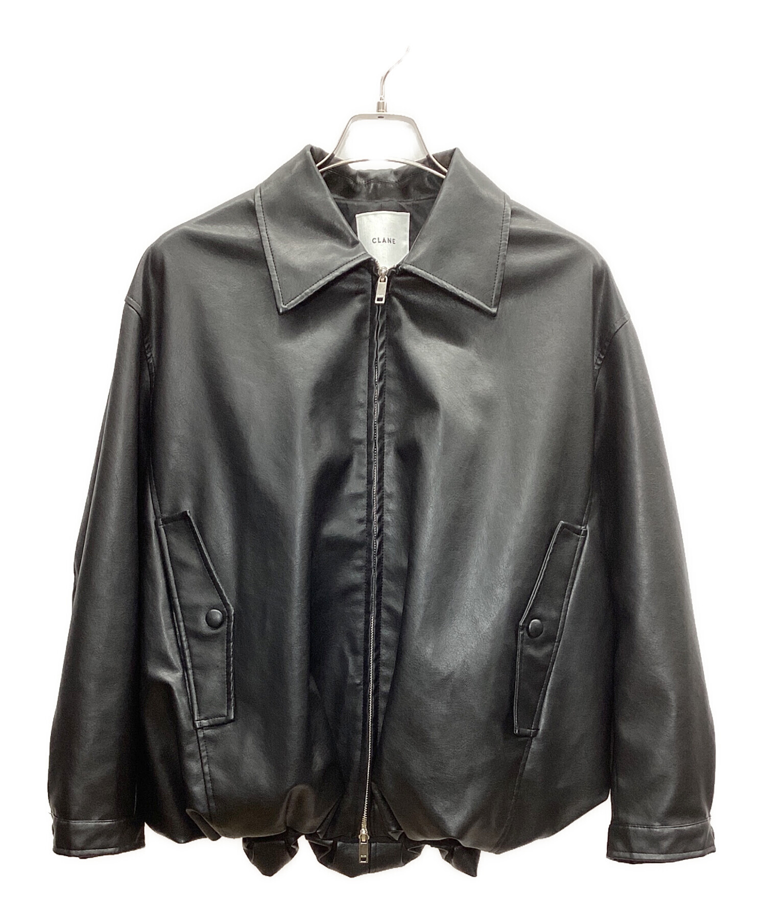 中古・古着通販】CLANE (クラネ) FAKE LEATHER BALLOON JACKET