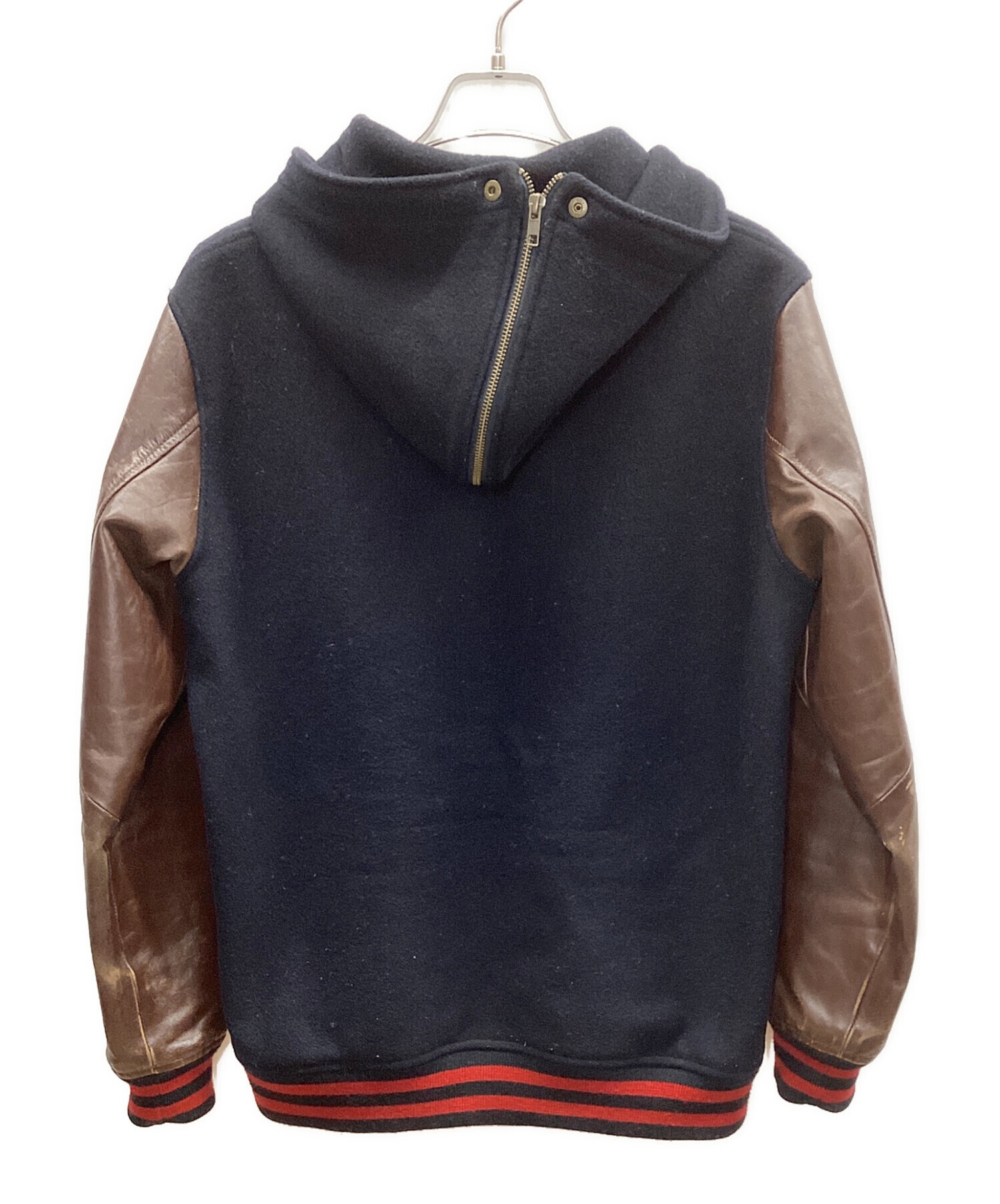 中古・古着通販】SUPREME (シュプリーム) フード付スタジャン ブラウン