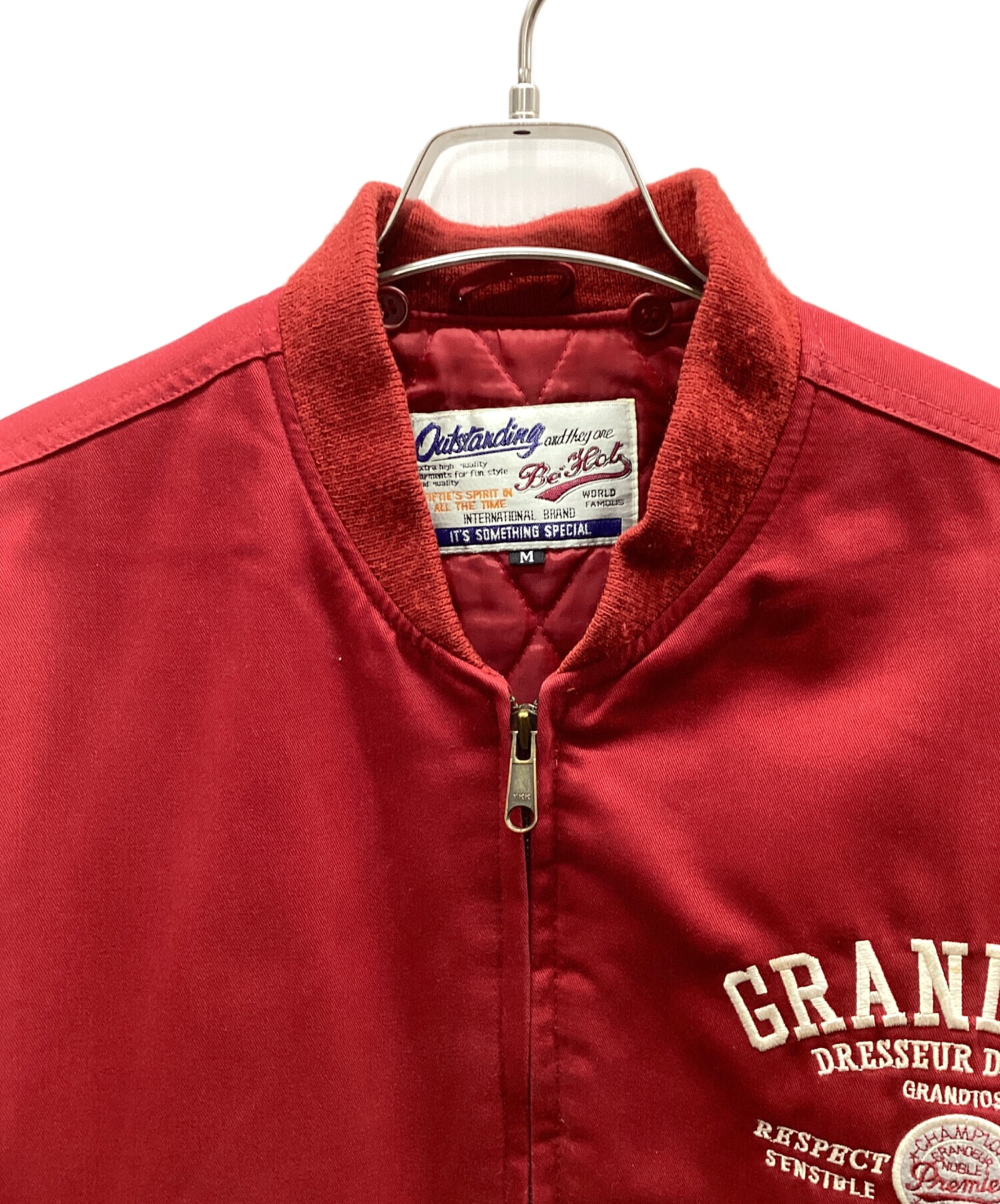中古・古着通販】BE-HOT (ビーホット) スタジャン レッド サイズ:M