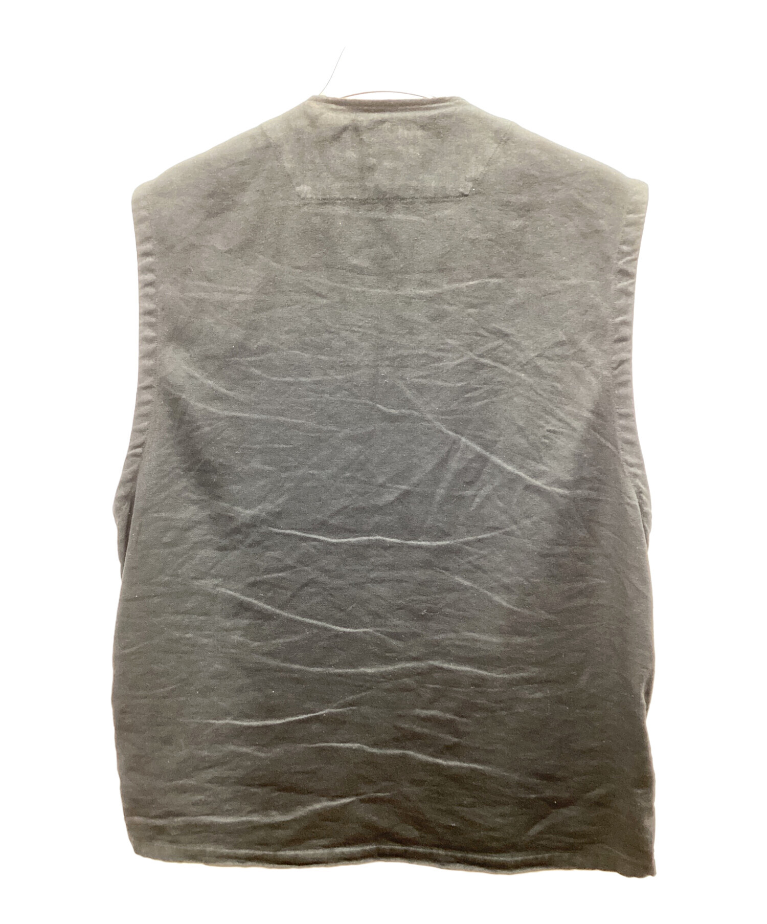 中古・古着通販】MARKA (マーカ) ZIP UP VEST - SILK LINEN TWILL 