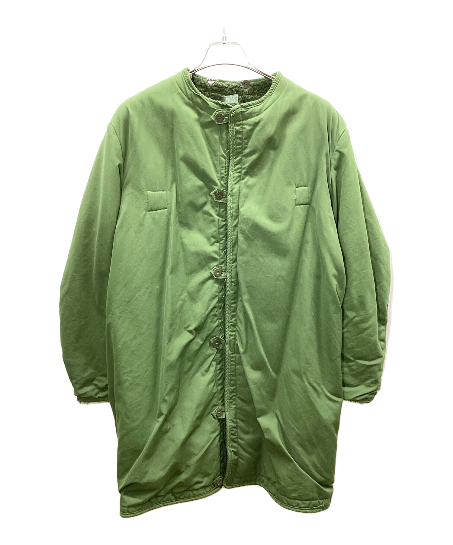 中古・古着通販】MILITARY (ミリタリー) ミリタリーコート グリーン 