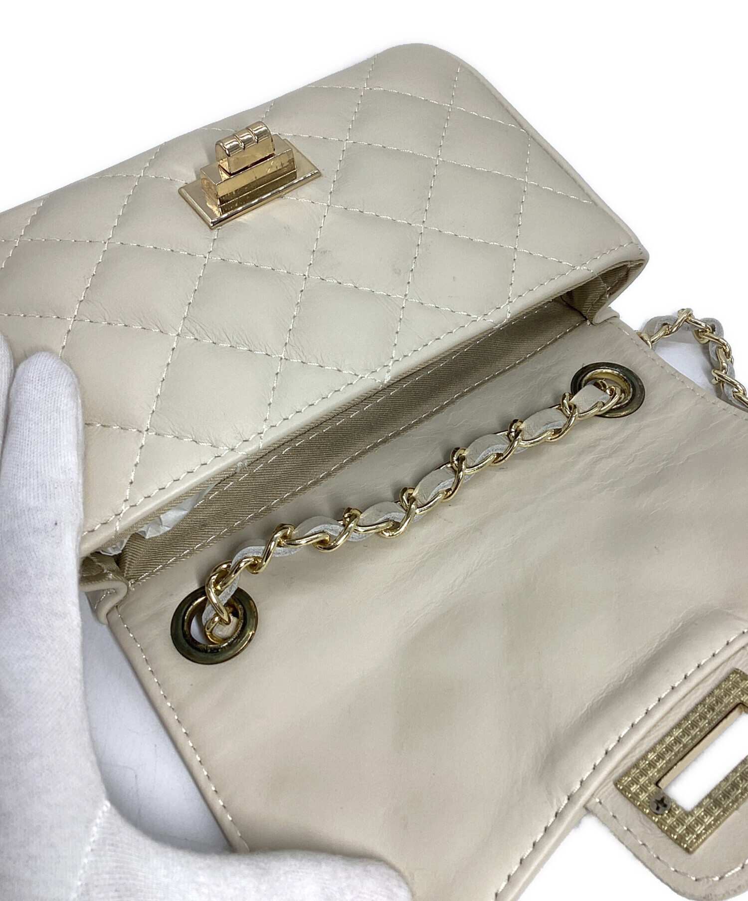 中古・古着通販】AULENTTI (オウレンティ) チェーンショルダーバッグ 