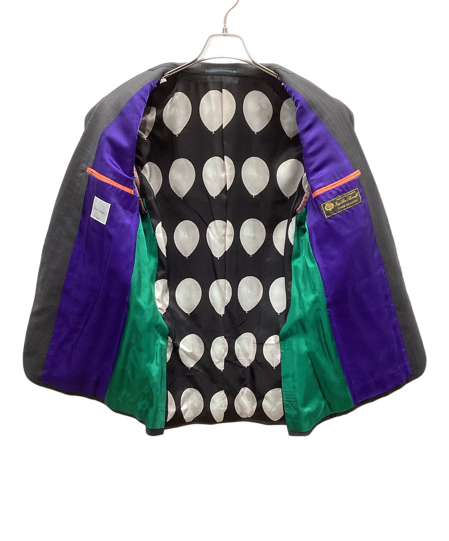 【美品】 Paul Smith ポールスミス ロロピアーナ 総裏パープル Paul Smith - 美品 ポール・スミス Paul Smith Loro Piana