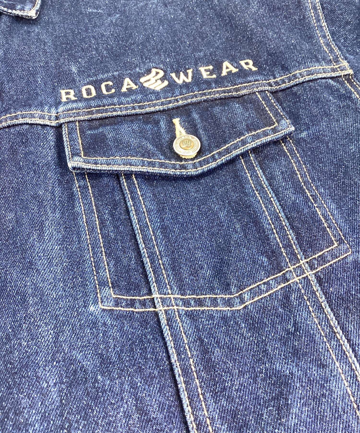 中古・古着通販】ROCA WEAR (ロカウェア) デニムジャケット ネイビー