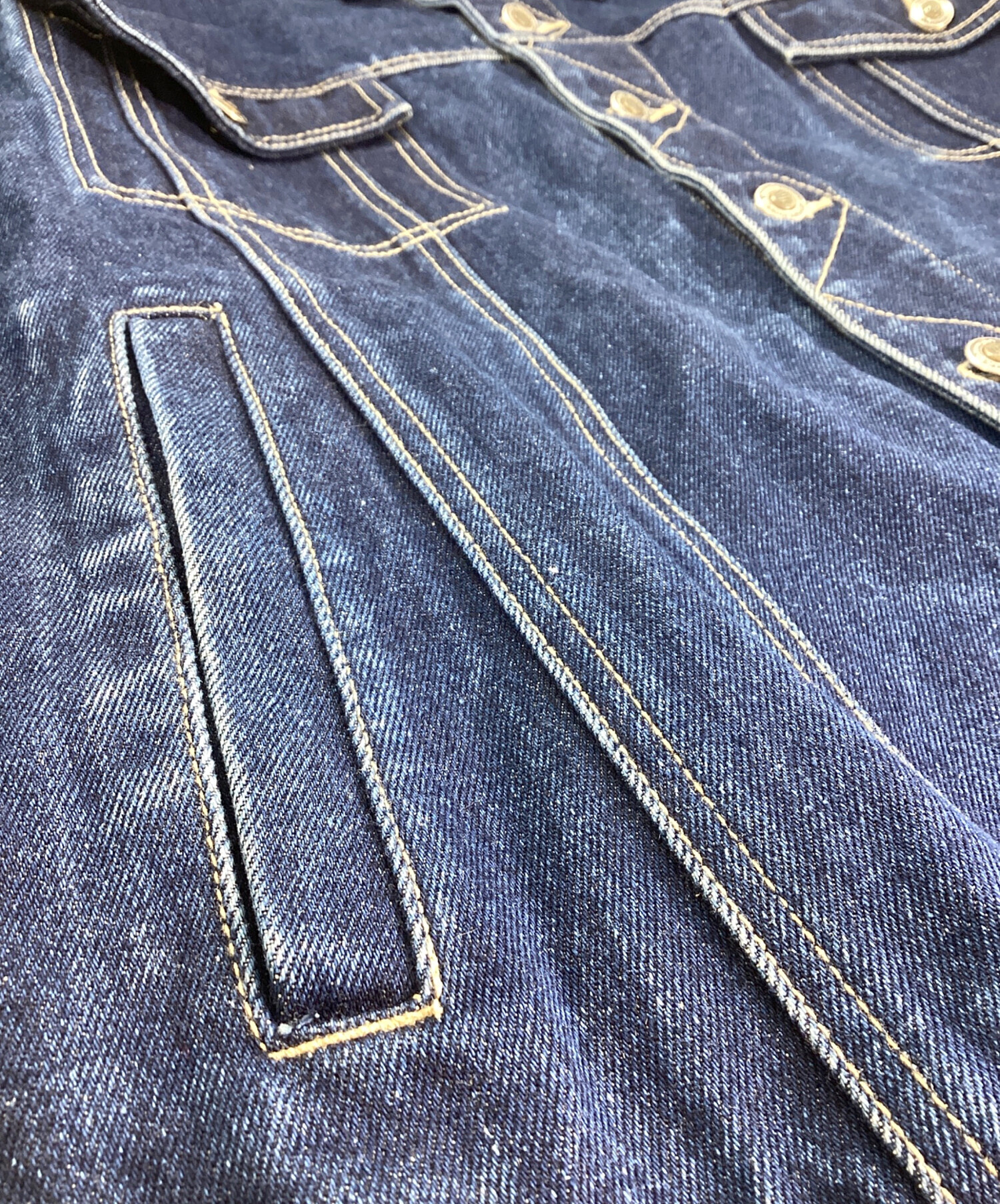 中古・古着通販】ROCA WEAR (ロカウェア) デニムジャケット ネイビー