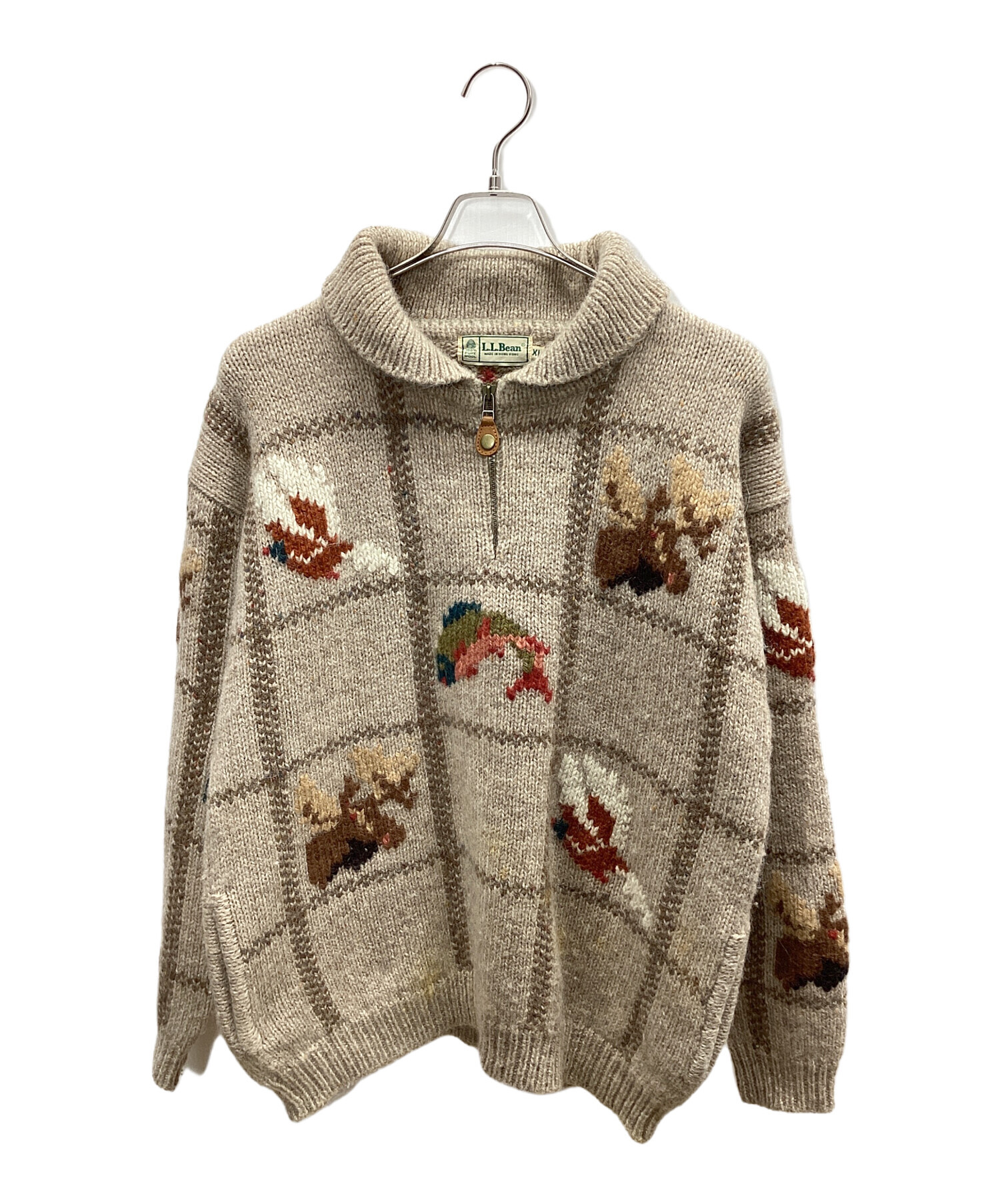 中古・古着通販】L.L.Bean (エルエルビーン) 厚手ニット ベージュ