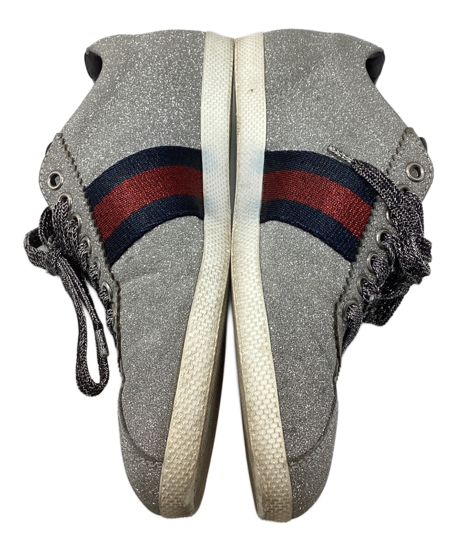 中古・古着通販】GUCCI (グッチ) ローカットスニーカー シルバー 