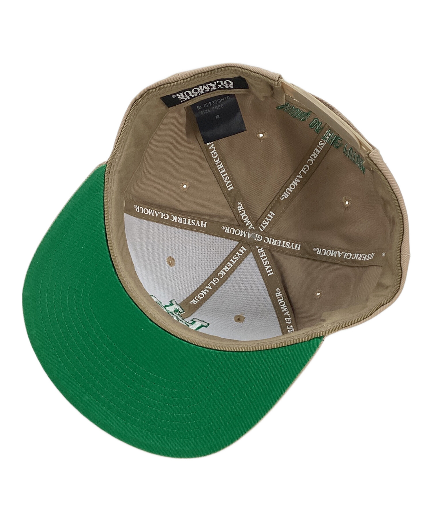 HYSTERIC GLAMOUR ベージュキャップ 新品未使用 中古・古着通販】Hysteric Glamour (ヒステリックグラマー) Hysteric