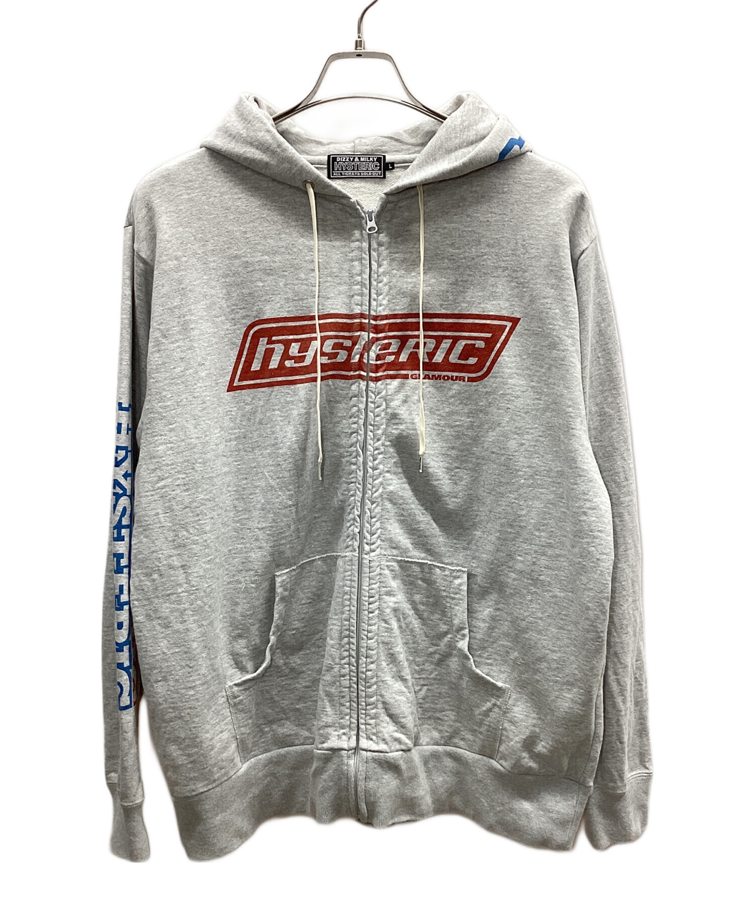hysteric glamourグレー パーカー L 中古・古着通販】Hysteric Glamour (ヒステリックグラマー) Hysteric