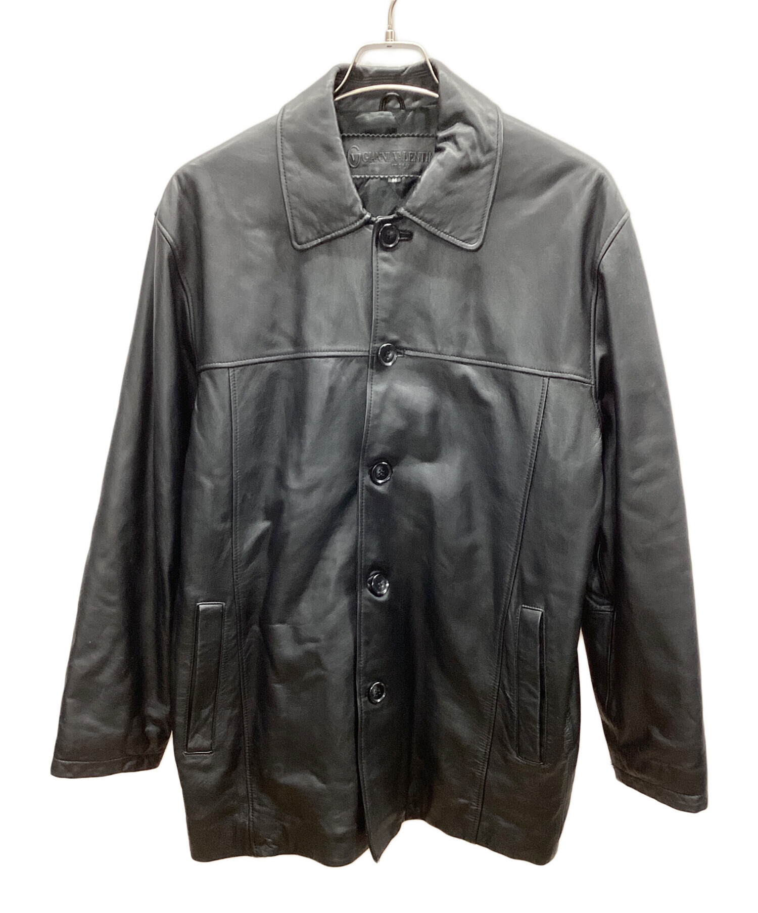 GIANNI VALENTINO A-2 レザージャケット ブラック 中古・古着通販】GIANNI VALENTINO (ジャンニバレンチノ) GIANNI
