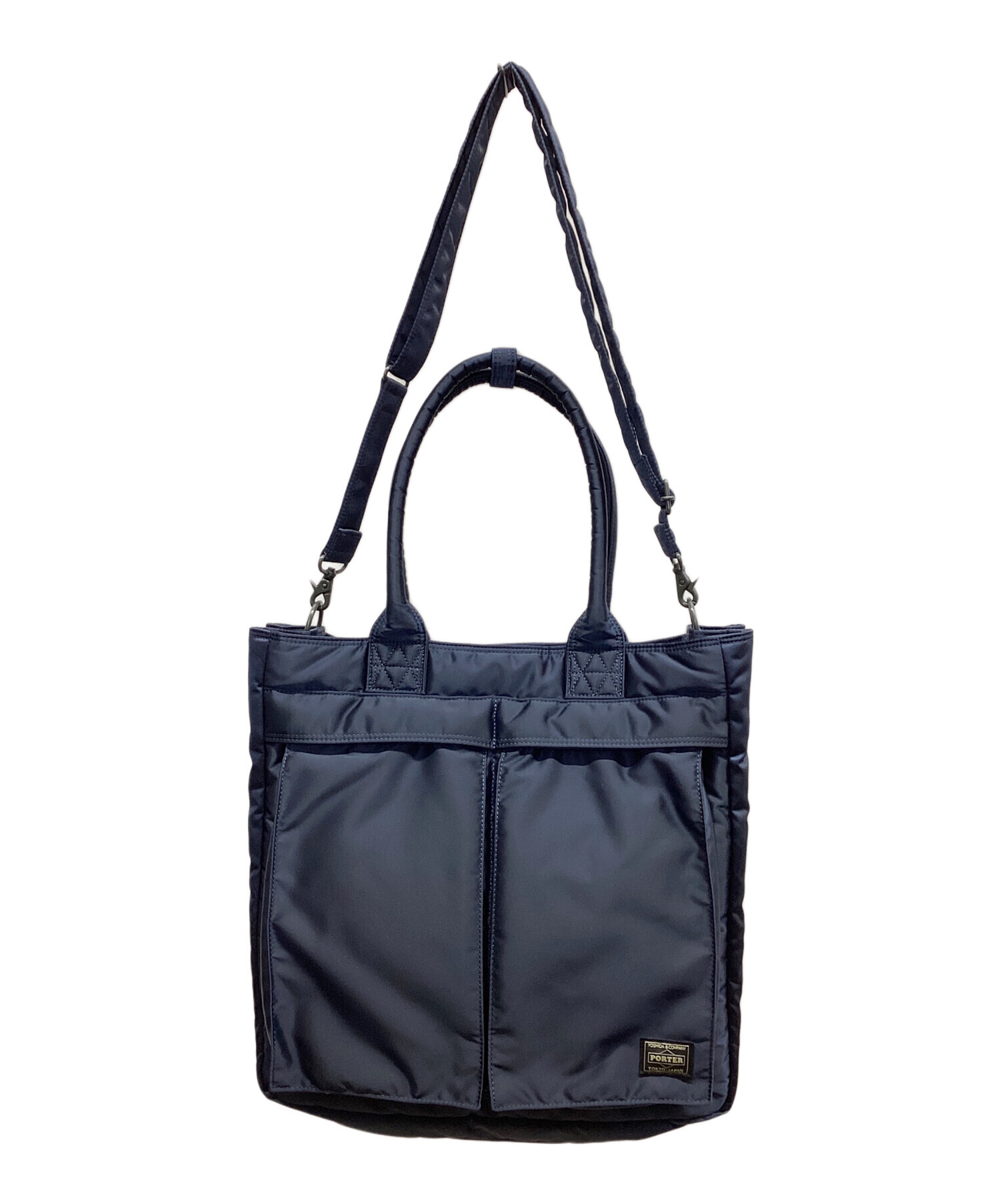 希少】PORTER TANKER トートバッグ ネイビー×ブルー A4 【公式通販】