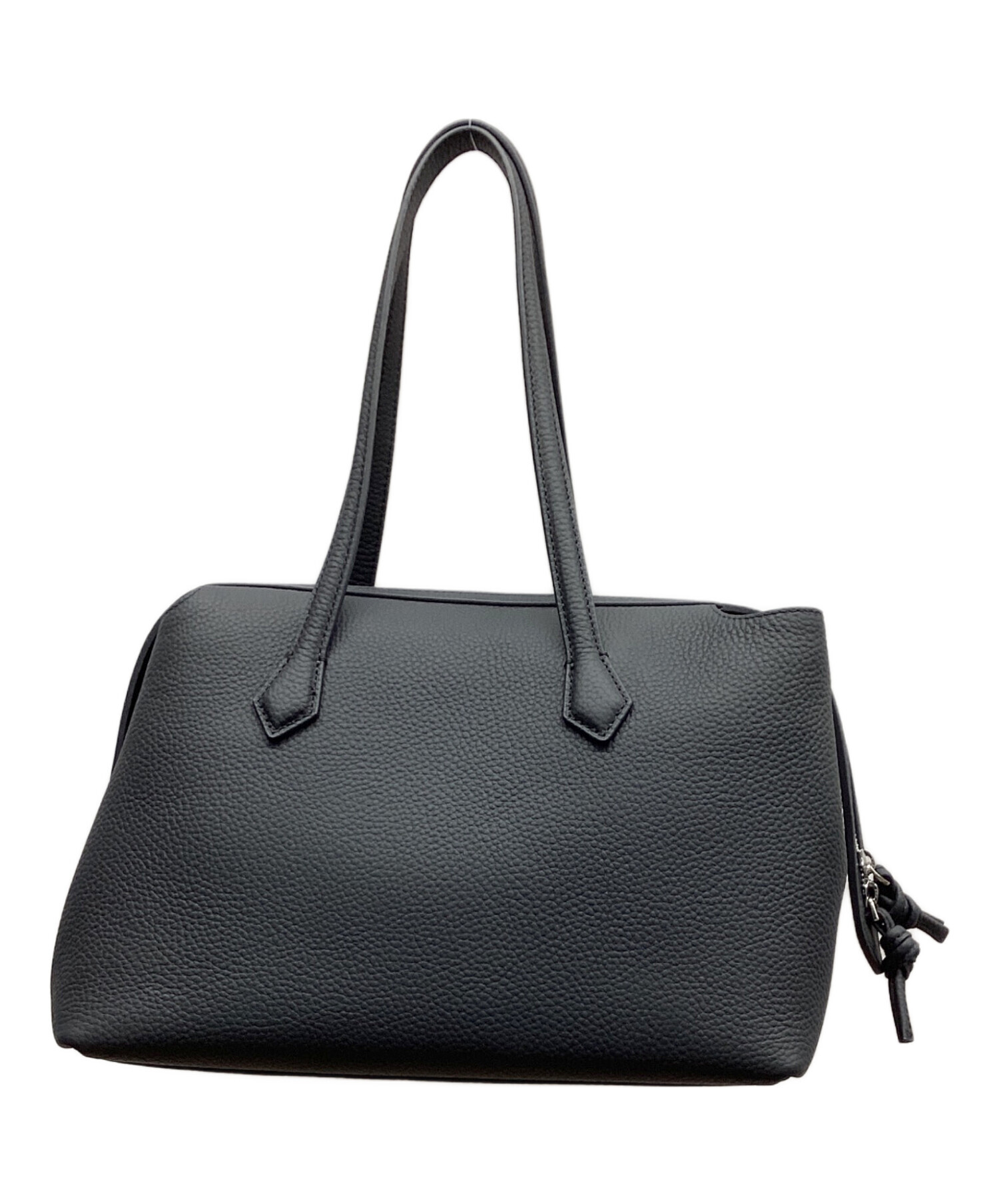 【美品】ヴァジック トートバッグ GRAF MINI レザー シボ革 ブラック 中古・古着通販】VASIC (ヴァジック) VASIC GRAF MINI トートバッグ