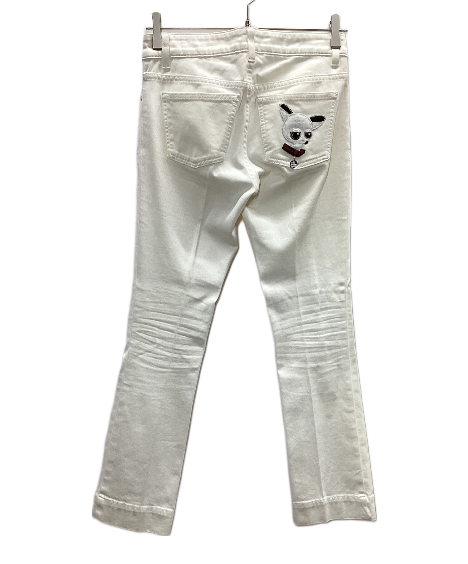 GUCCIのパンツ　ホワイト　新品(4/20 値下げ) 中古・古着通販】GUCCI (グッチ) GUCCI スキニーパンツ ホワイト