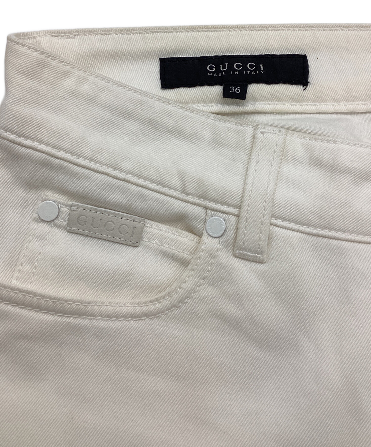 中古・古着通販】GUCCI (グッチ) GUCCI スキニーパンツ ホワイト