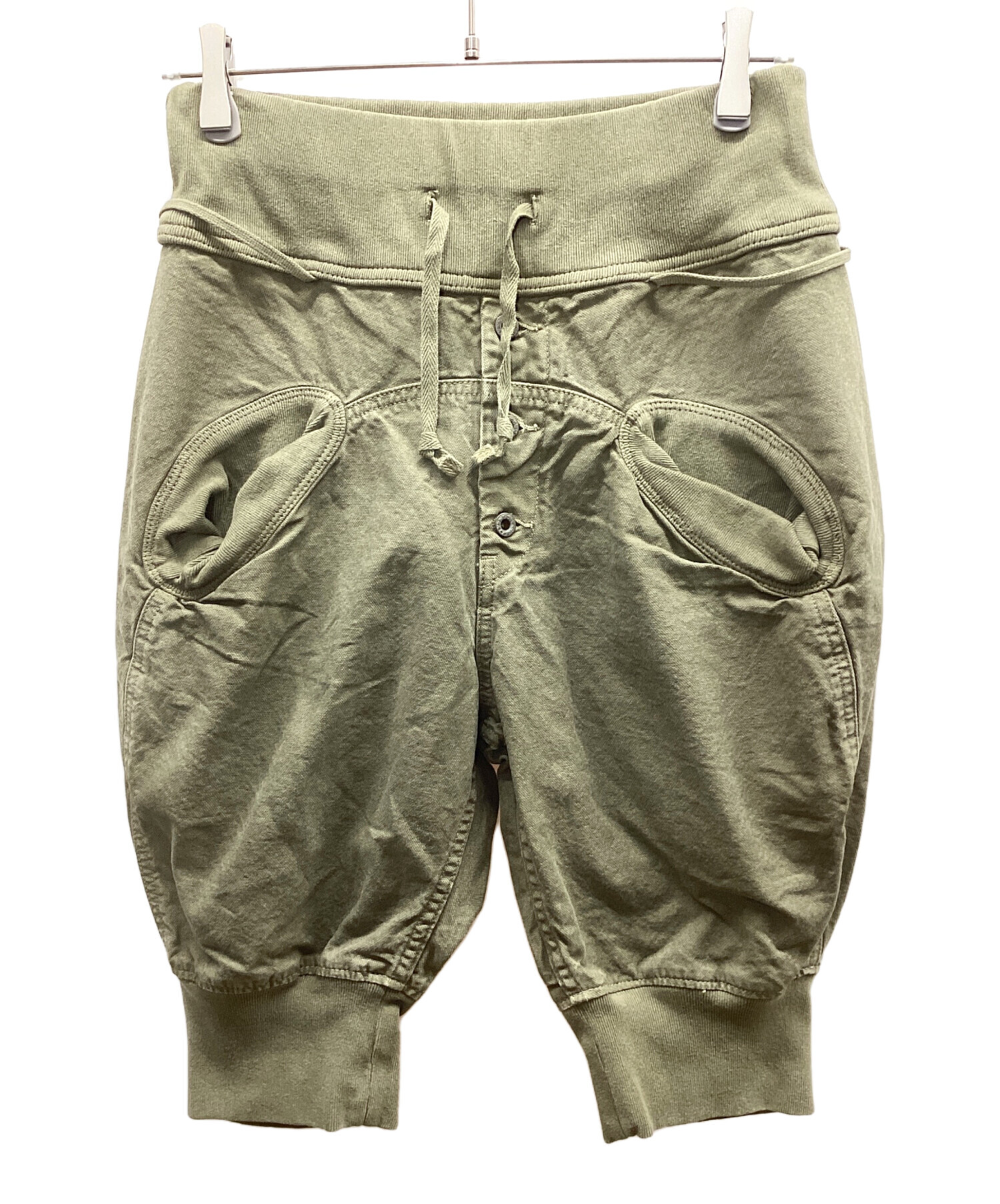 中古・古着通販】KAPITAL (キャピタル) ハーフパンツ カーキ サイズ:S 中古・古着通販】KAPITAL (キャピタル) ハーフパンツ カーキ サイズ:S