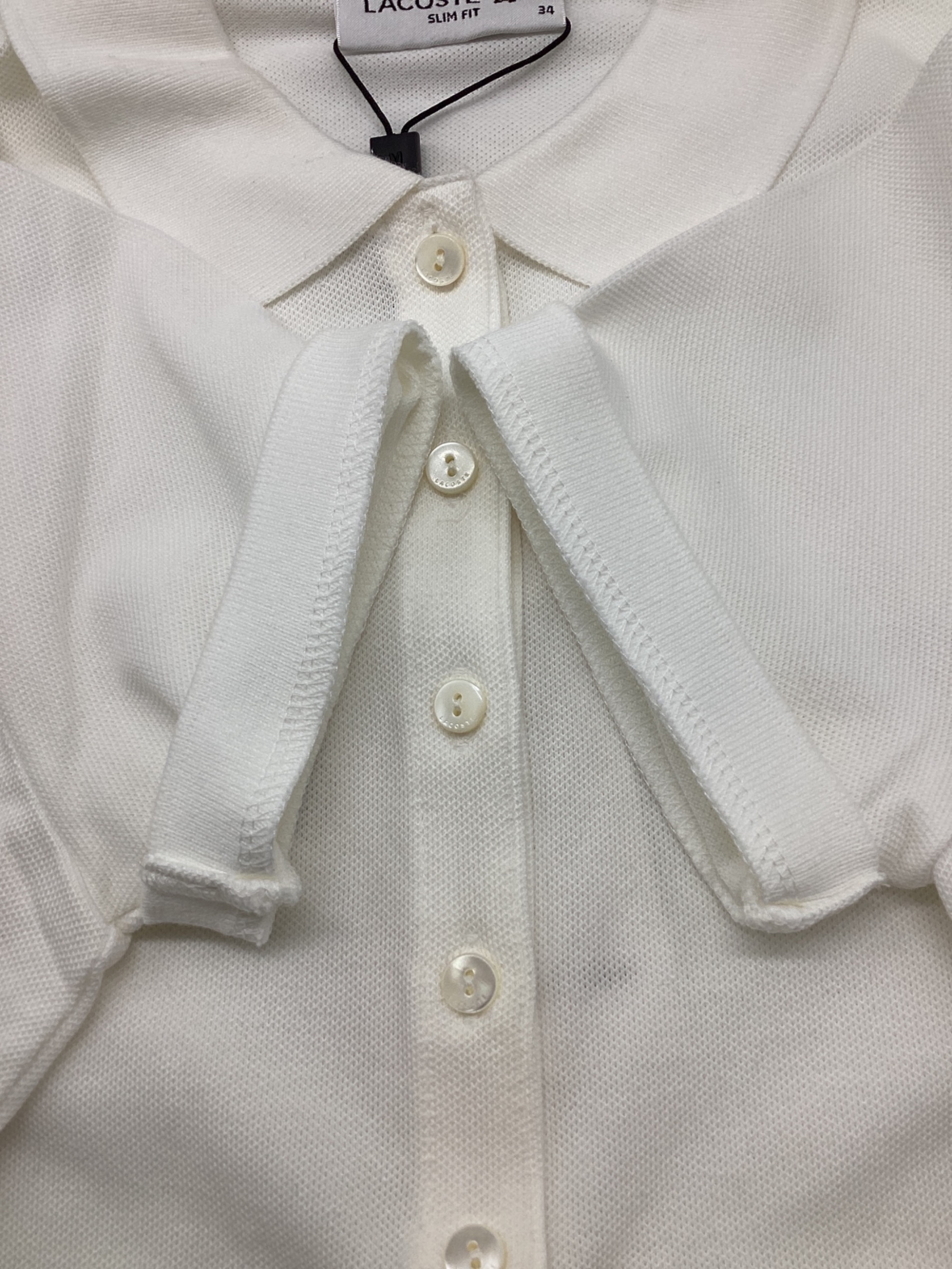 中古・古着通販】LACOSTE (ラコステ) 半袖ポロシャツ ホワイト サイズ