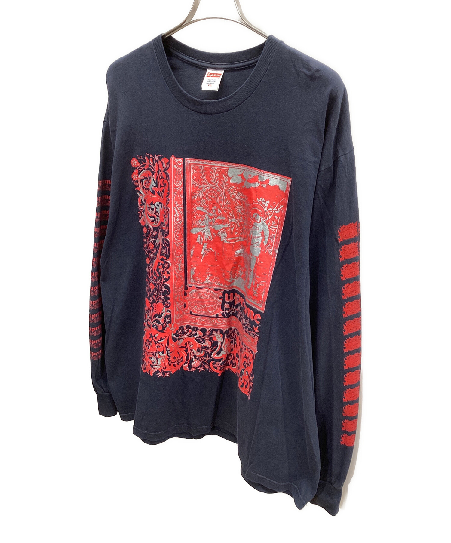 中古・古着通販】SUPREME (シュプリーム) 長袖Tシャツ ネイビー サイズ