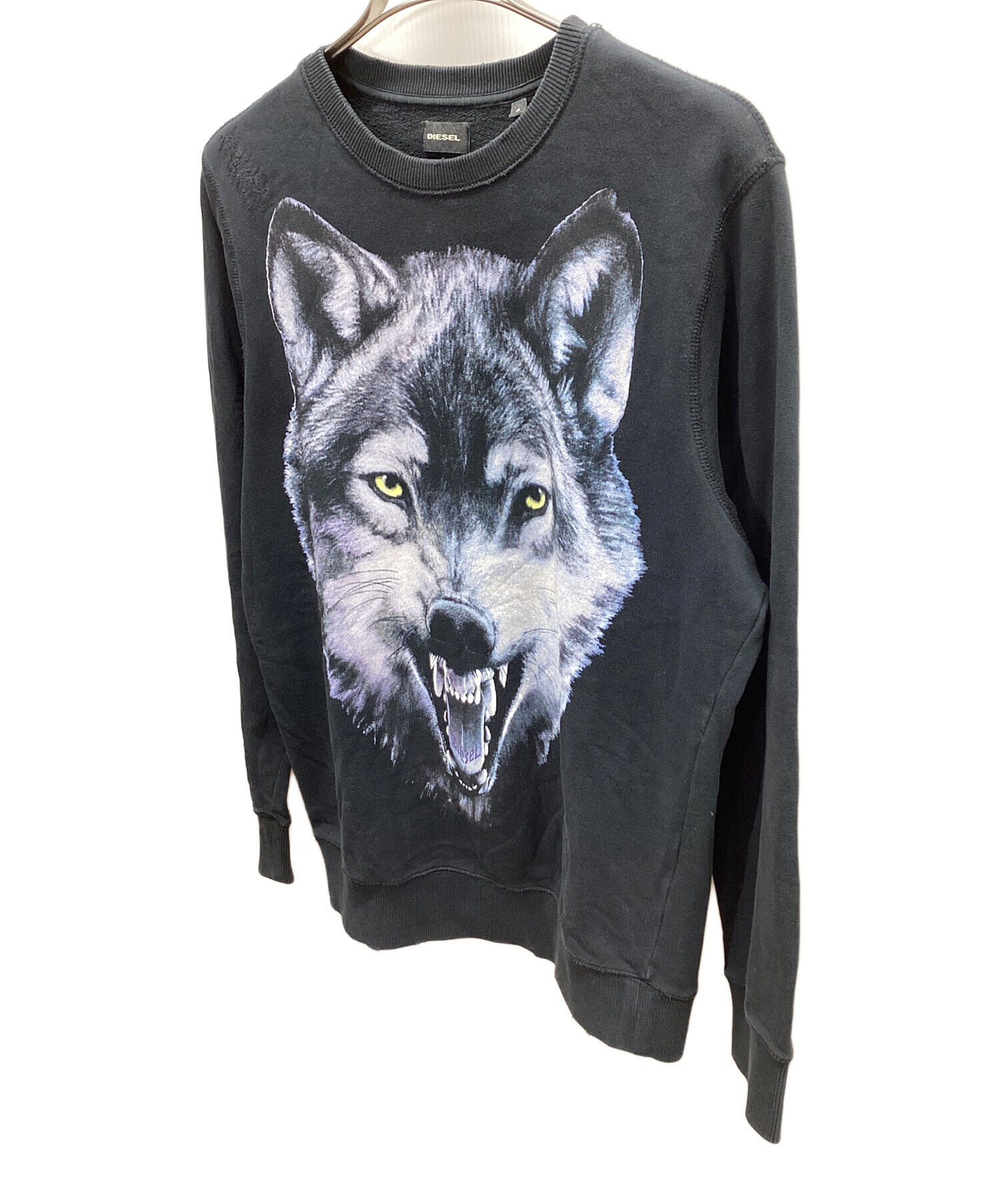 中古・古着通販】DIESEL (ディーゼル) スウェット ブラック サイズ:S 