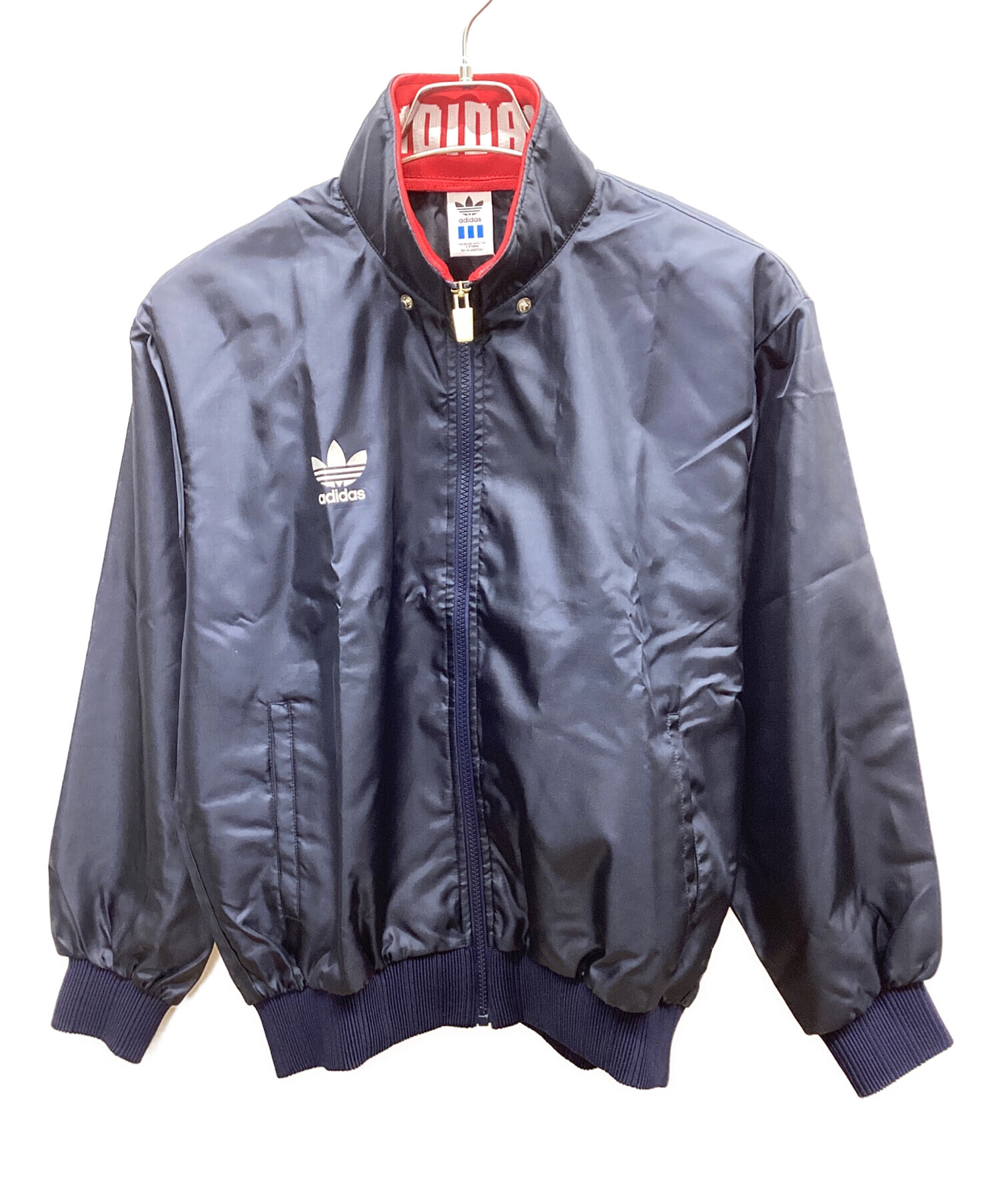 中古・古着通販】adidas (アディダス) ナイロンジャケット ネイビー 
