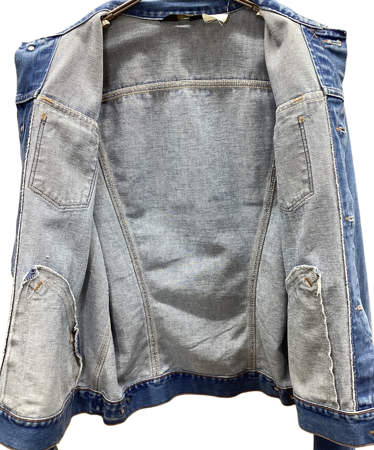 と*。様 Wrangler デニムジャケット サイズ46 中古・古着通販】Wrangler (ラングラー) デニムジャケット インディゴ