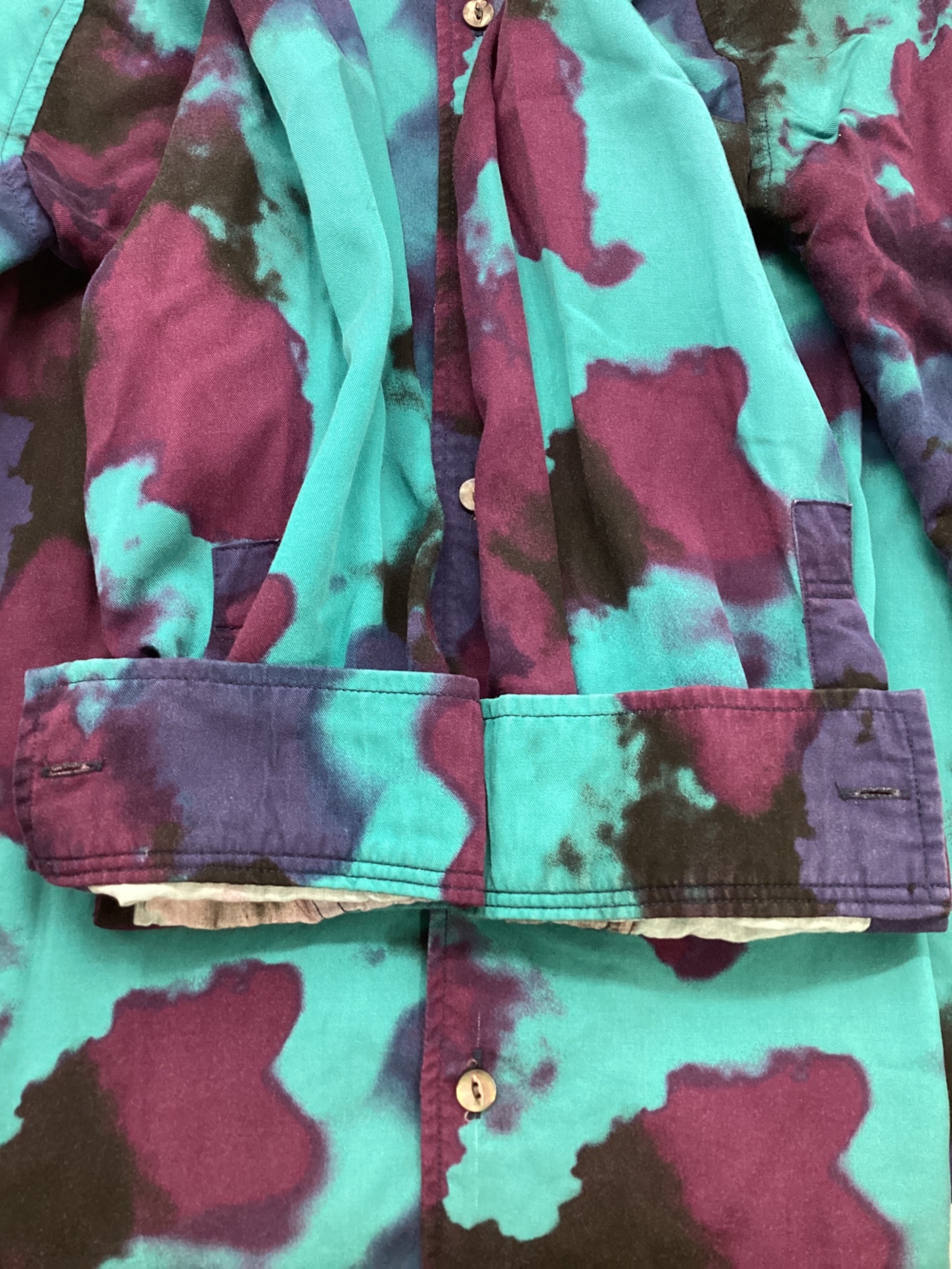 中古・古着通販】SHAREEF (シャリーフ) 長袖シャツ パープル×ブルー