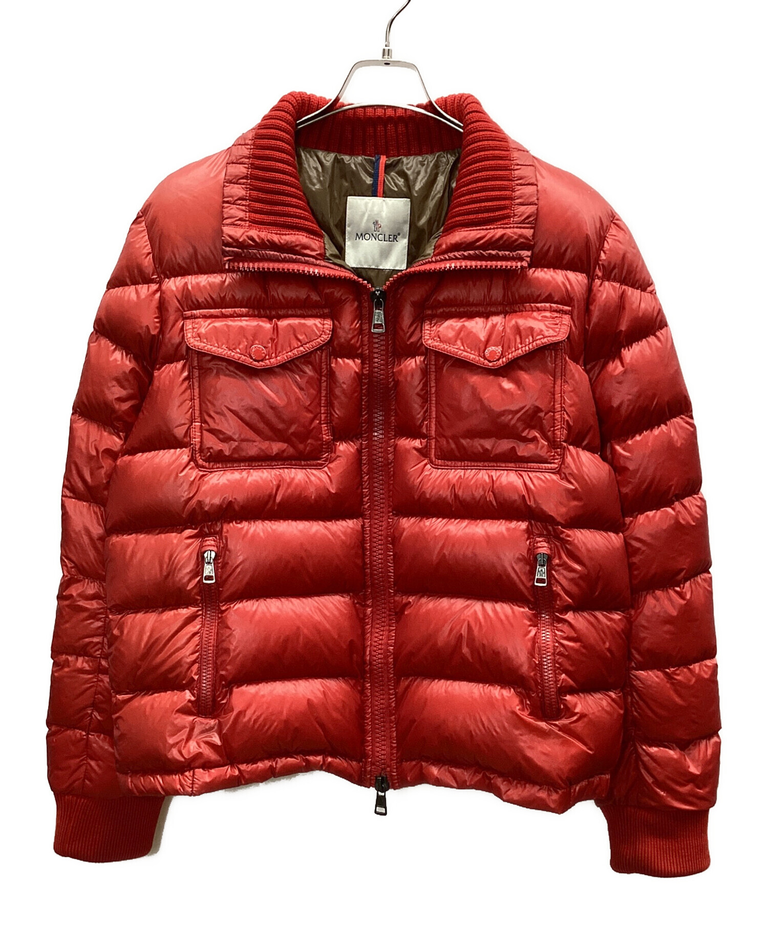 中古・古着通販】MONCLER (モンクレール) ダウンジャケット レッド