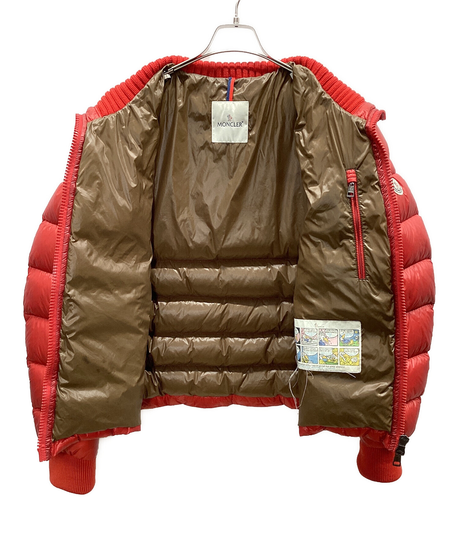 中古・古着通販】MONCLER (モンクレール) ダウンジャケット レッド
