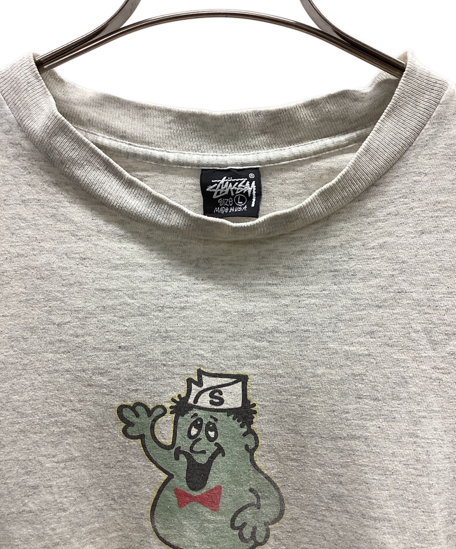中古・古着通販】stussy (ステューシー) 半袖カットソー グレー サイズ