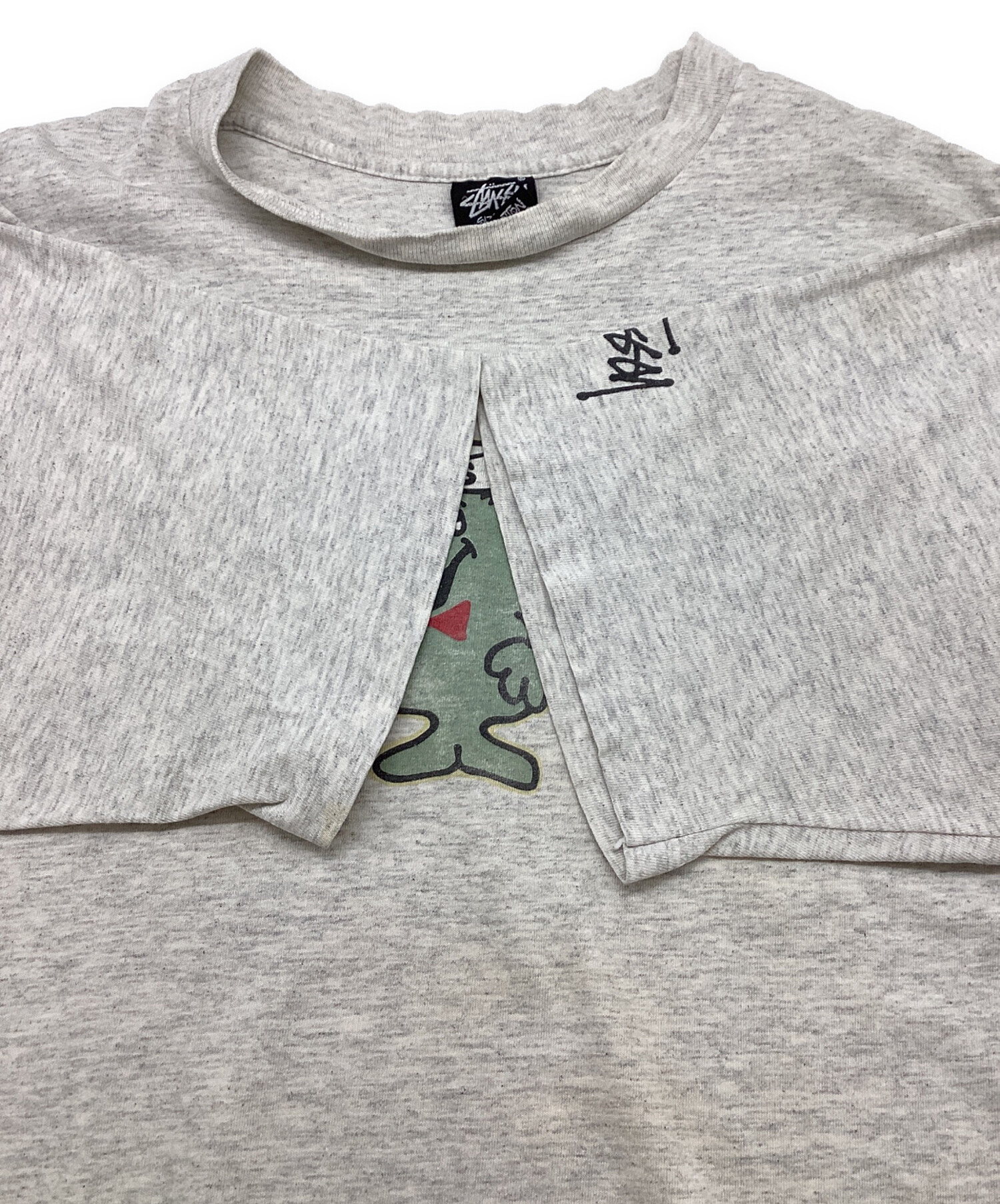 中古・古着通販】stussy (ステューシー) 半袖カットソー グレー サイズ