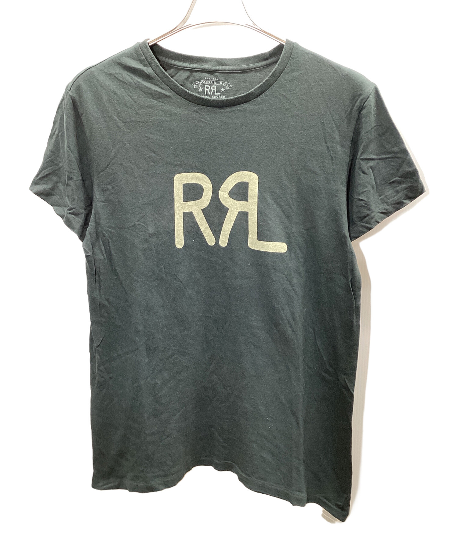 RRL ダブルアールエル/ロゴ Tシャツ/グレー 半袖/Double RL（L） 中古・古着通販】RRL (ダブルアールエル) 半袖カットソー グレー