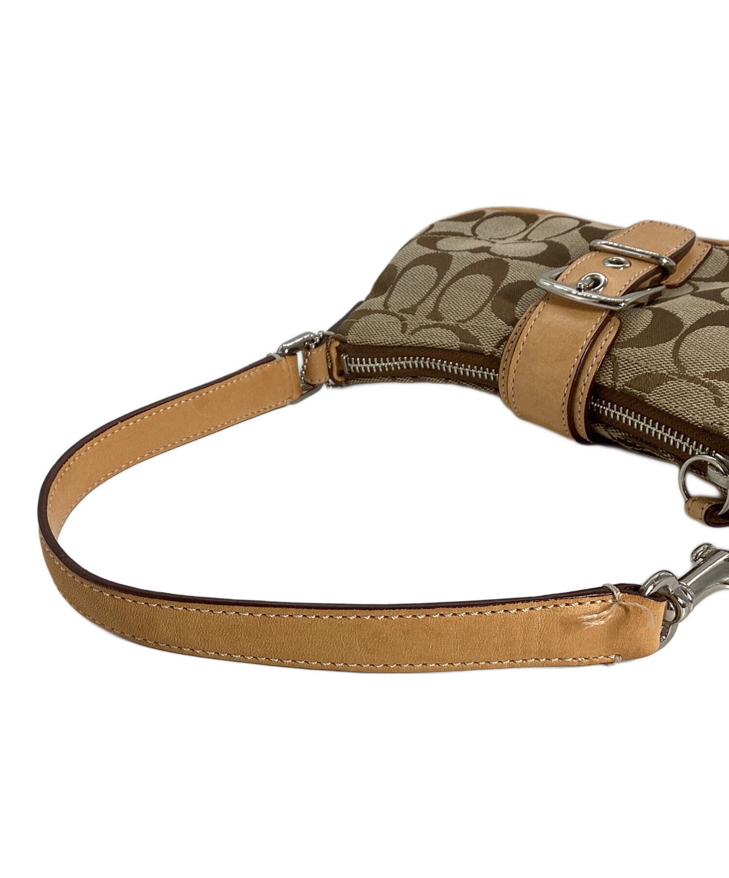 中古・古着通販】COACH (コーチ) COACH シグネチャー ミニハンドバッグ